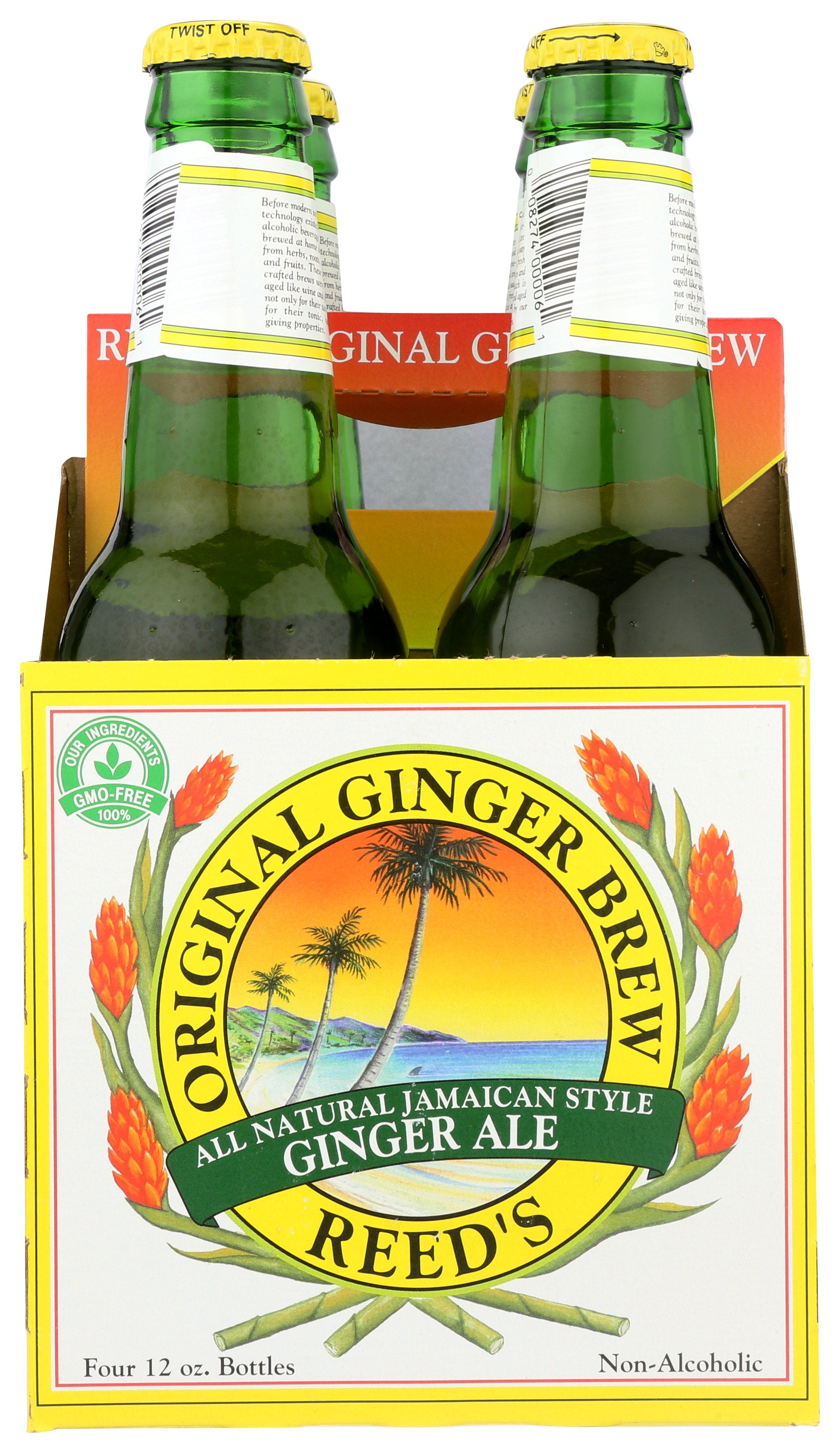 REEDS SODA 4PK GINGER ORGNL - Case of 6