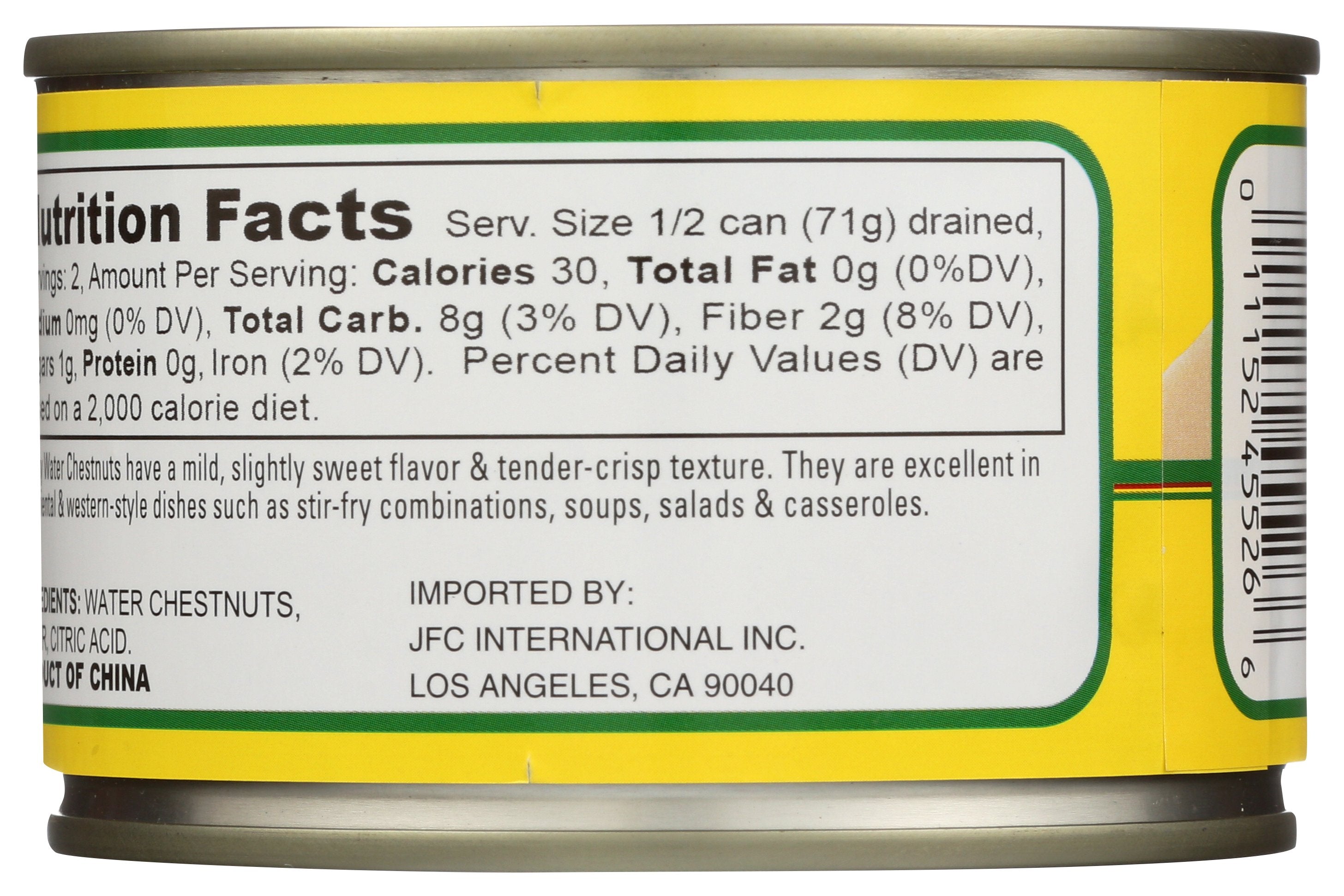 DYNASTY WATERCHESTNUT SLICED - Case of 12