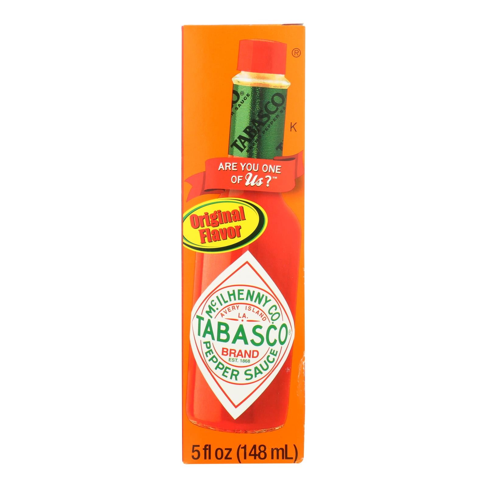 Tabasco Traditional Pepper Sauce Can - Case of 12 - 5 FZ