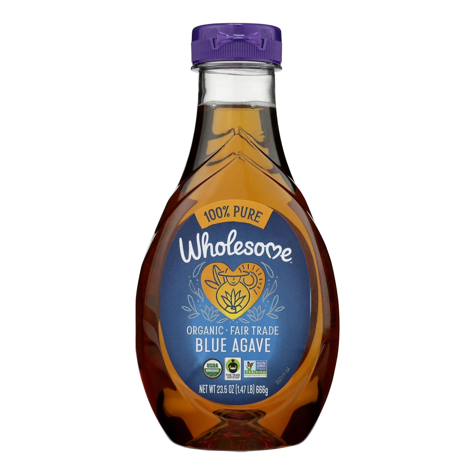 Wholesome Sweeteners Blue Agave - Organic - 23.5 Oz - Case Of 6