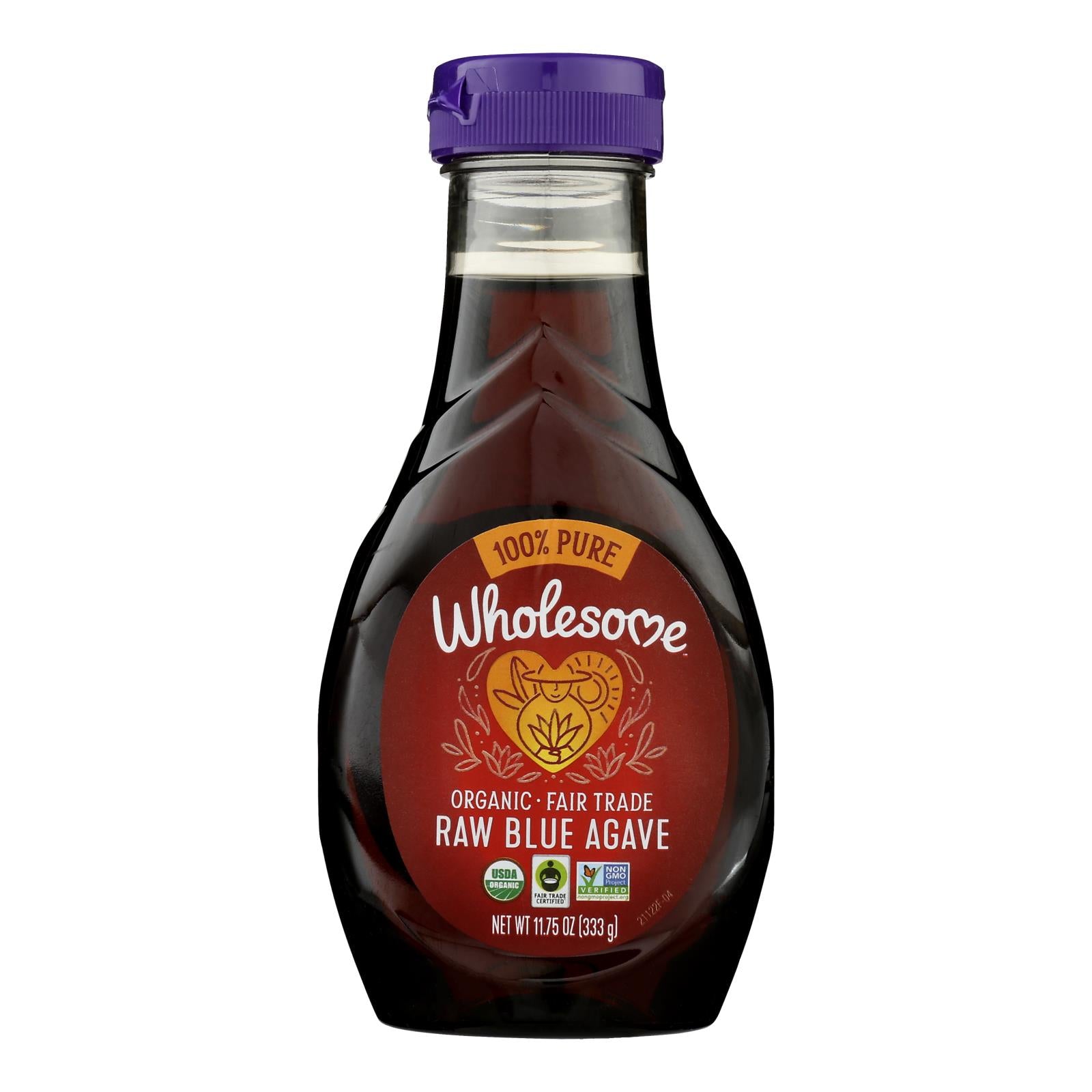 Wholesome Sweeteners Blue Agave - Organic - Raw - 11.75 Oz - Case Of 6