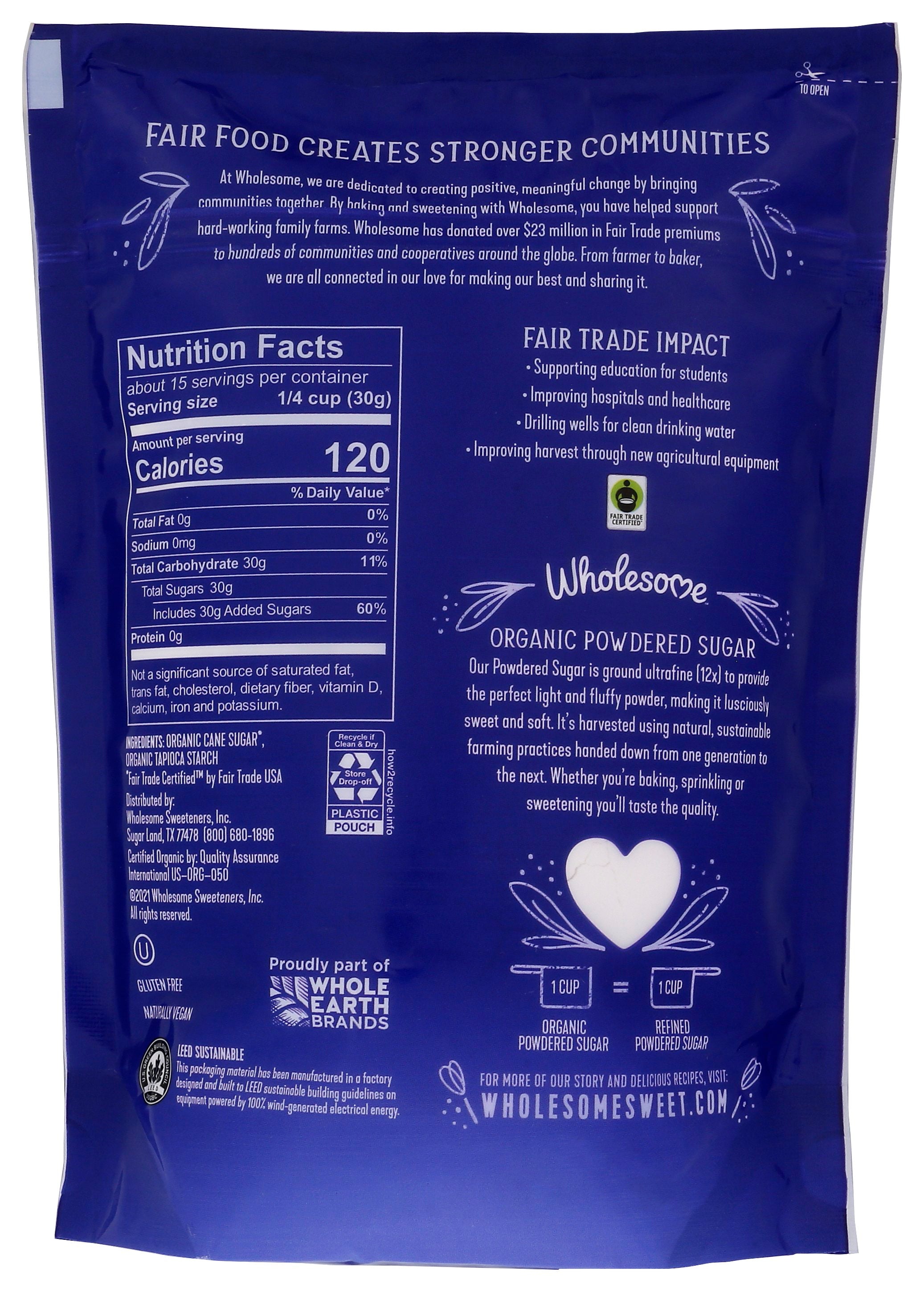 WHOLESOME SUGAR PWDR ORG FTC