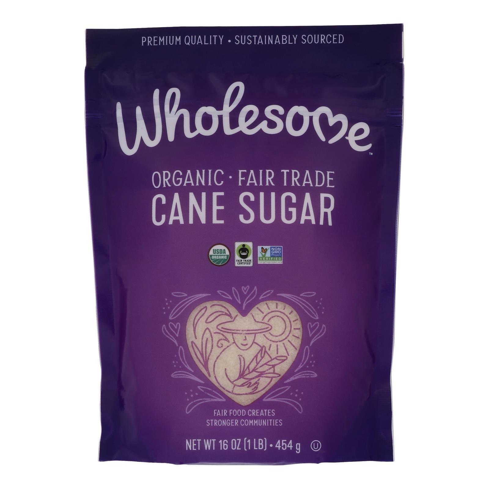 Wholesome Sweeteners Sugar - Organic - Milled - Unrefined - Case Of 12 Lbs