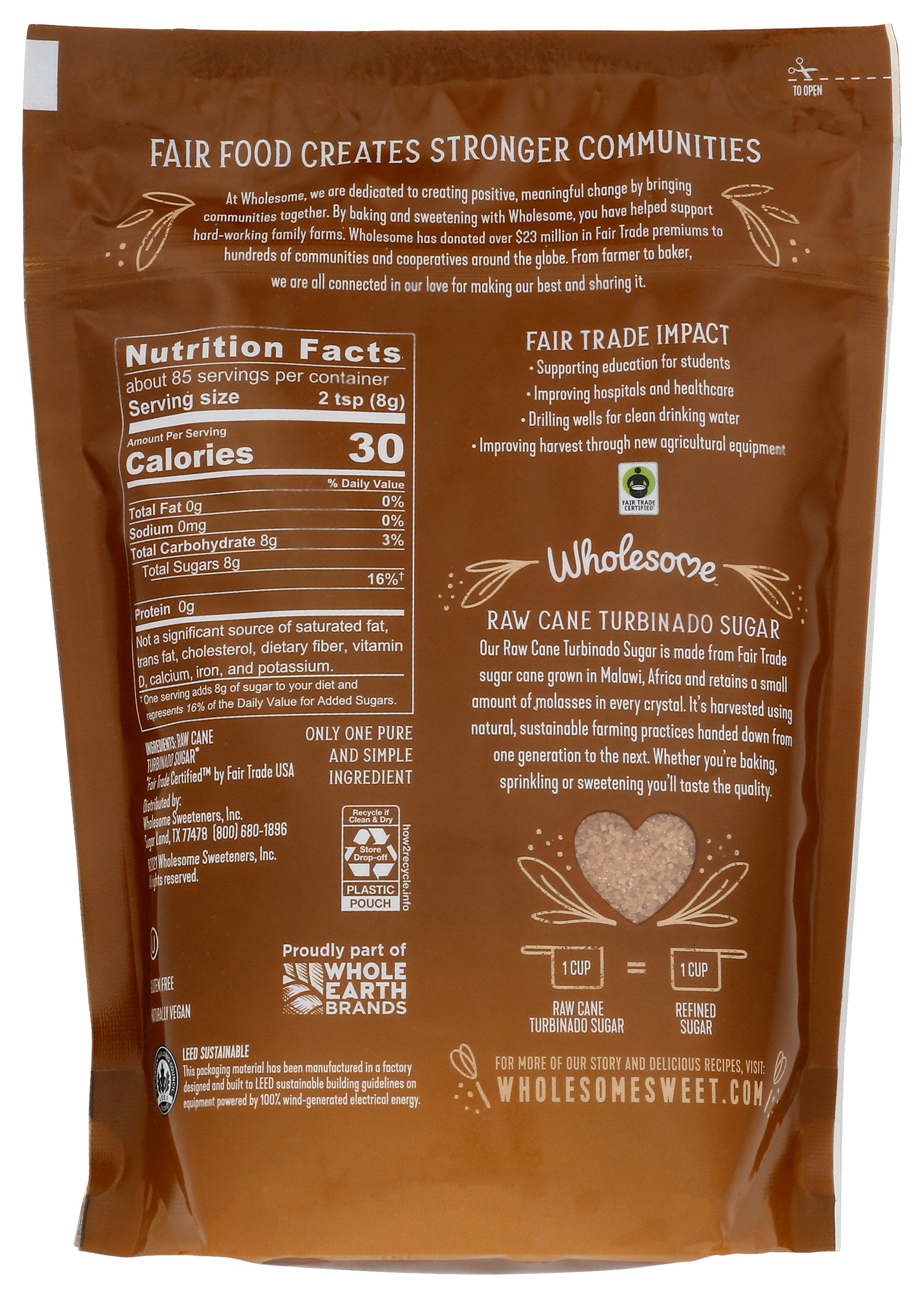 WHOLESOME SUGAR CANE RAW FTC