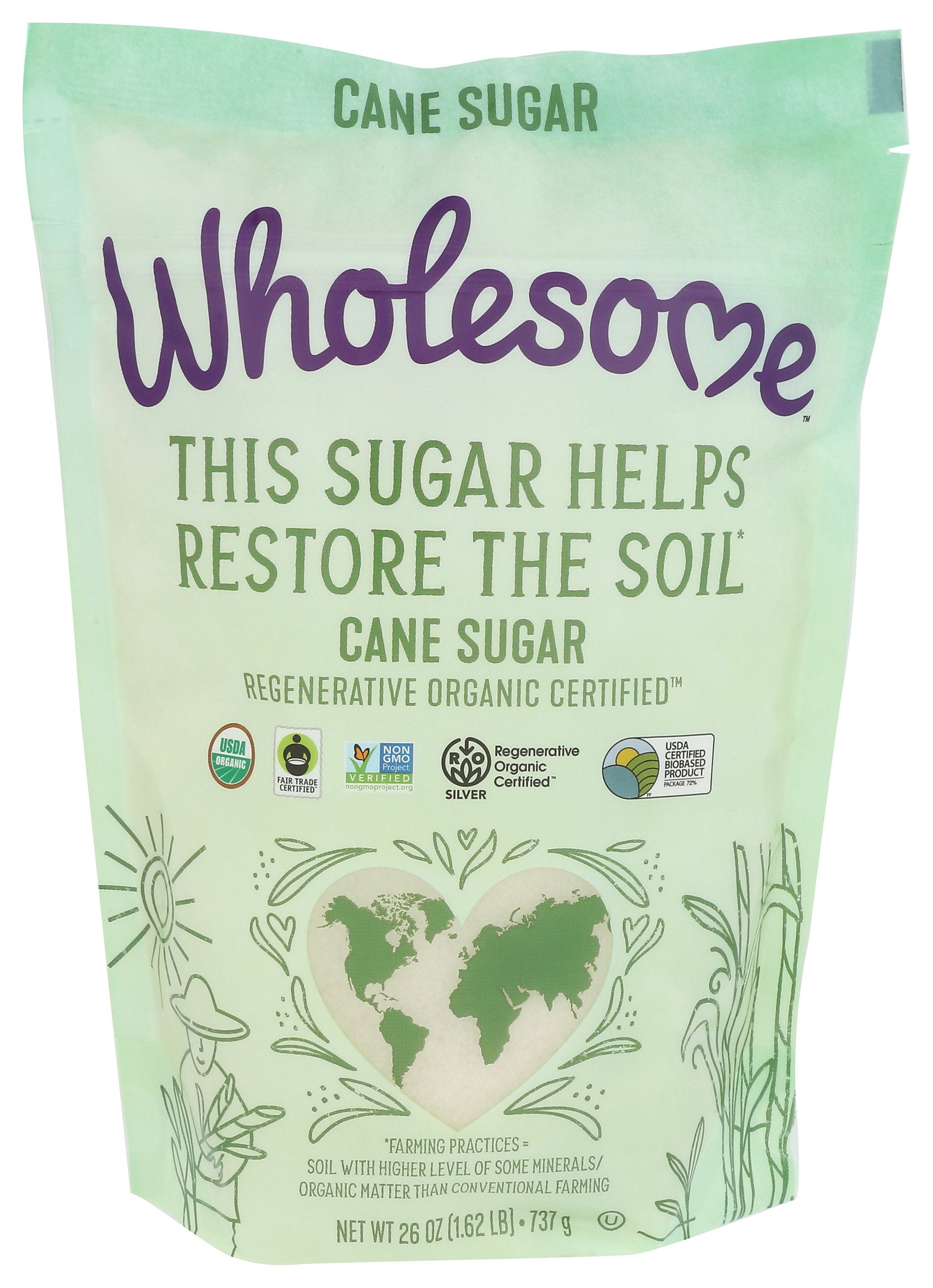 WHOLESOME SUGAR CANE REGEN ORGANIC - Case of 12