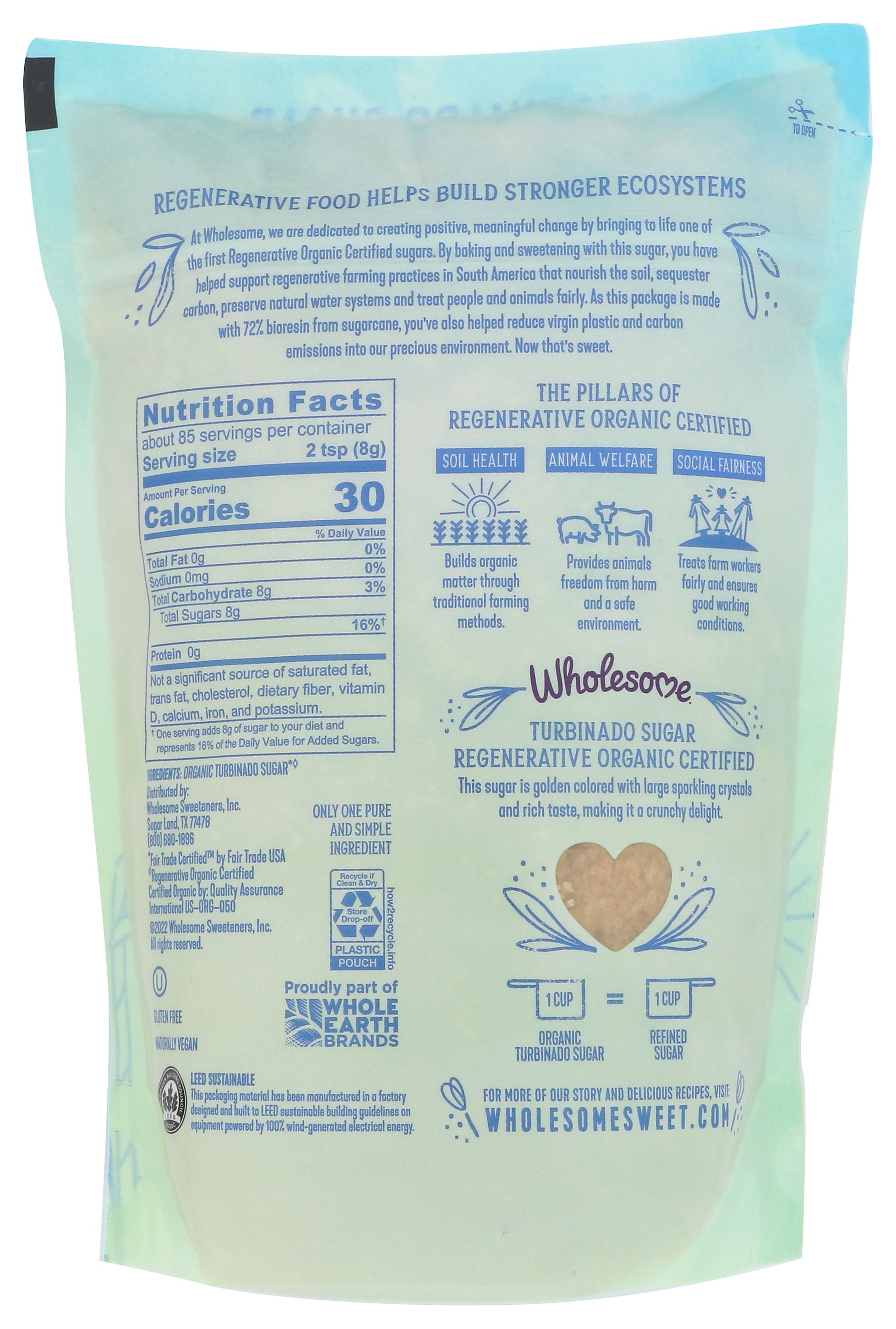 WHOLESOME SUGAR TRBINADO REGEN ORG - Case of 12