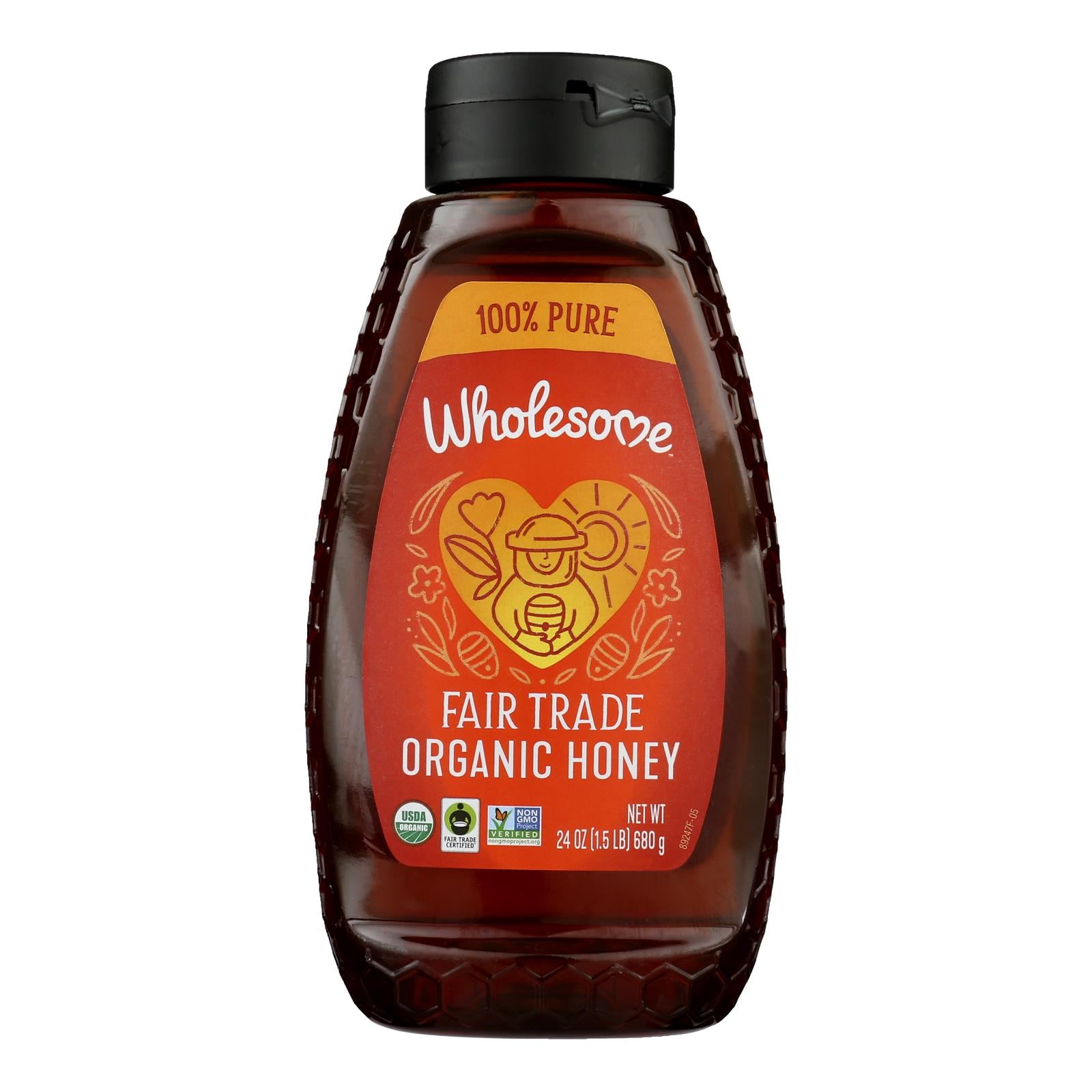 Wholesome! Organic Honey - Case Of 6 - 24 Oz
