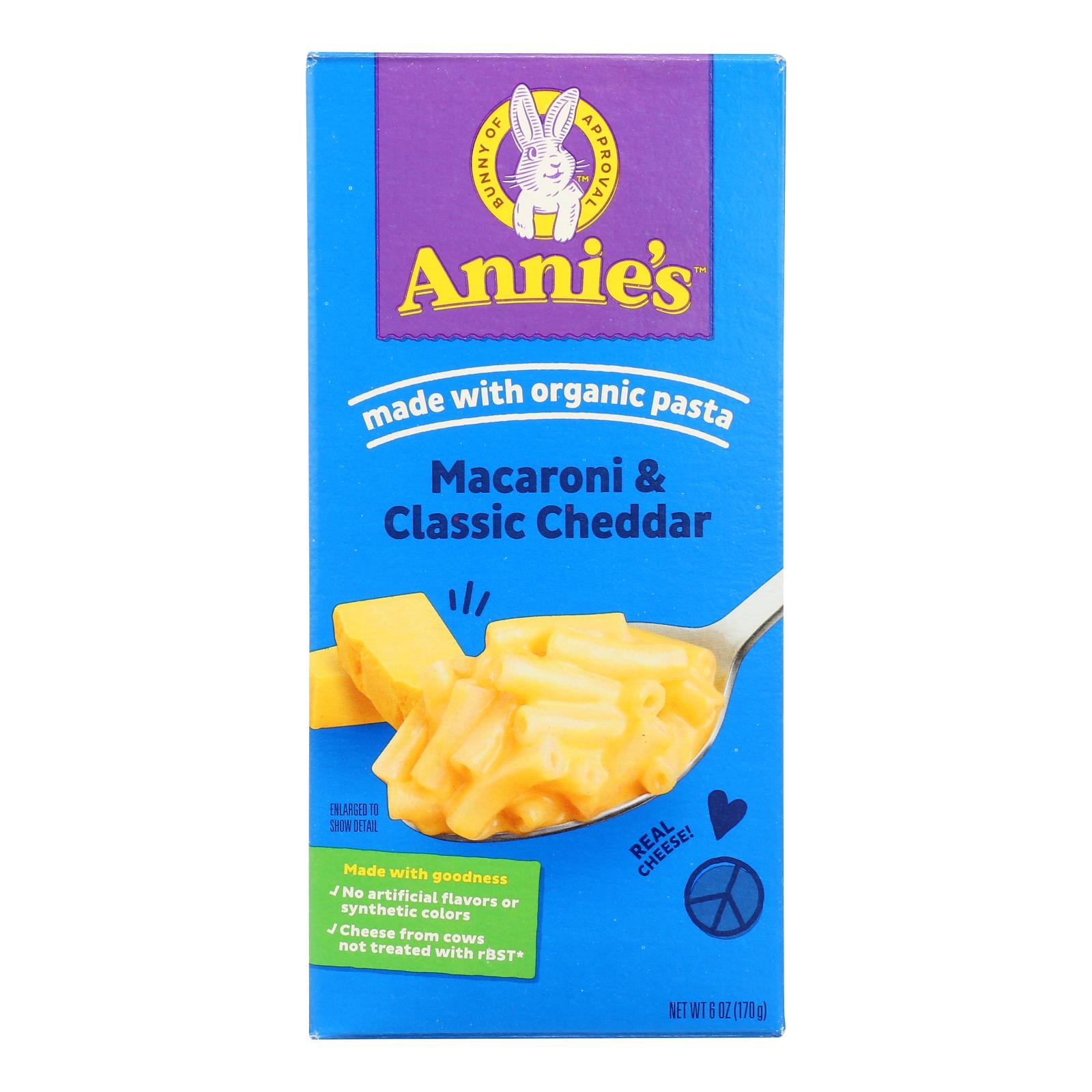 Annie's Homegrown Classic Macaroni And Cheese - Case Of 12 - 6 Oz.