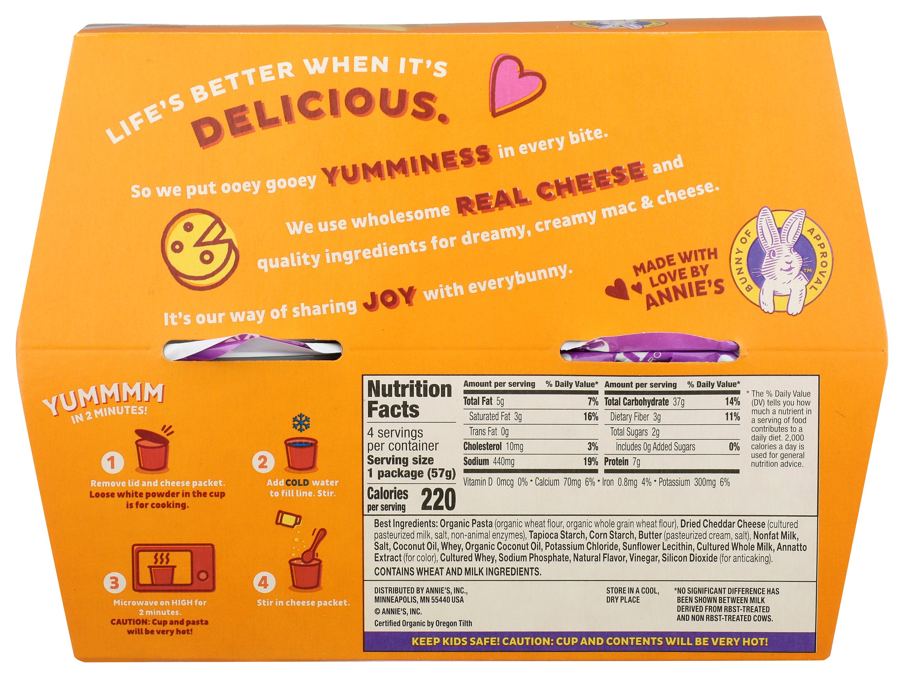 ANNIES HOMEGROWN PASTA MAC CHSE AGD CHDR - Case of 6