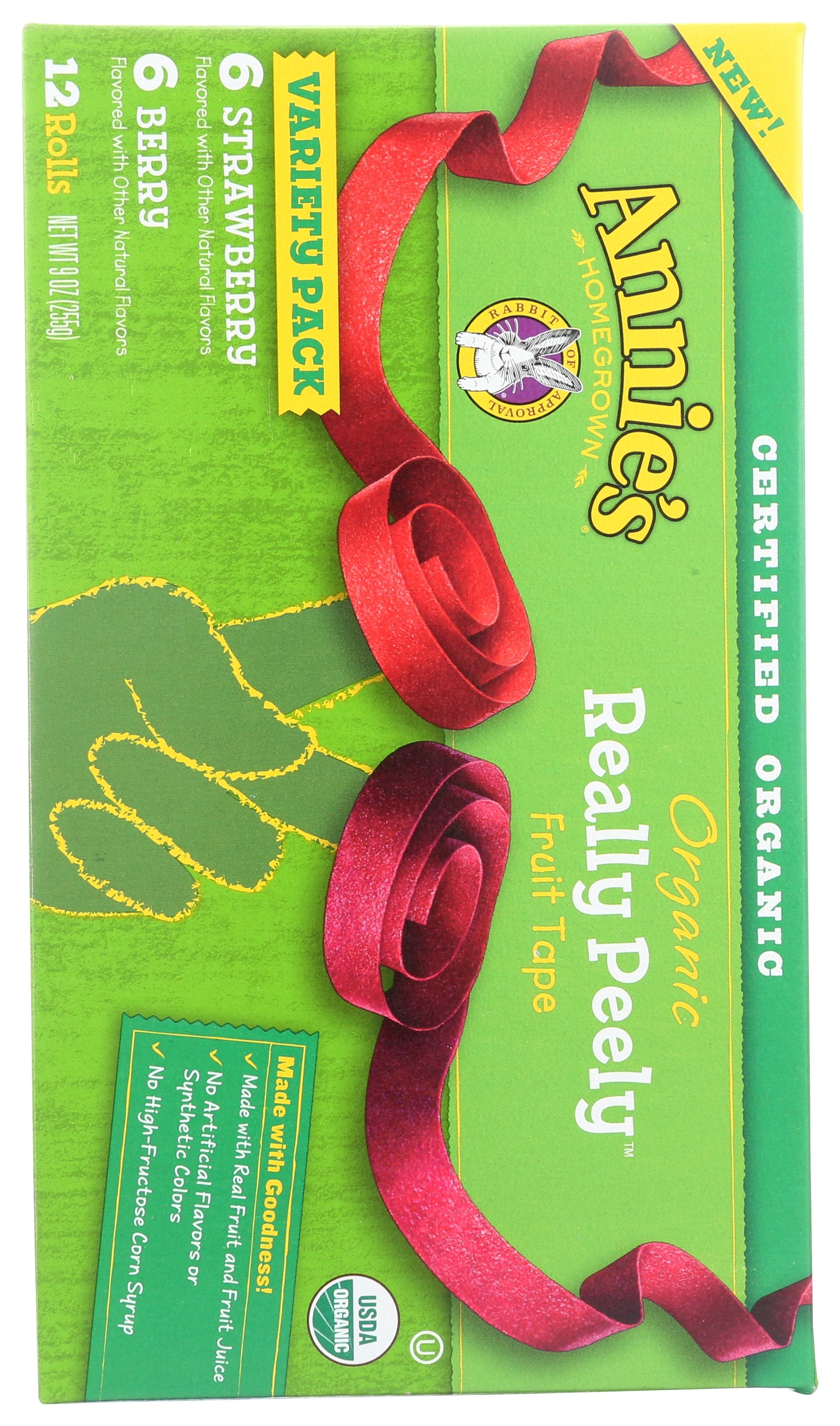 ANNIES HOMEGROWN SNACK FRUIT FRT TAPE BRY - Case of 6