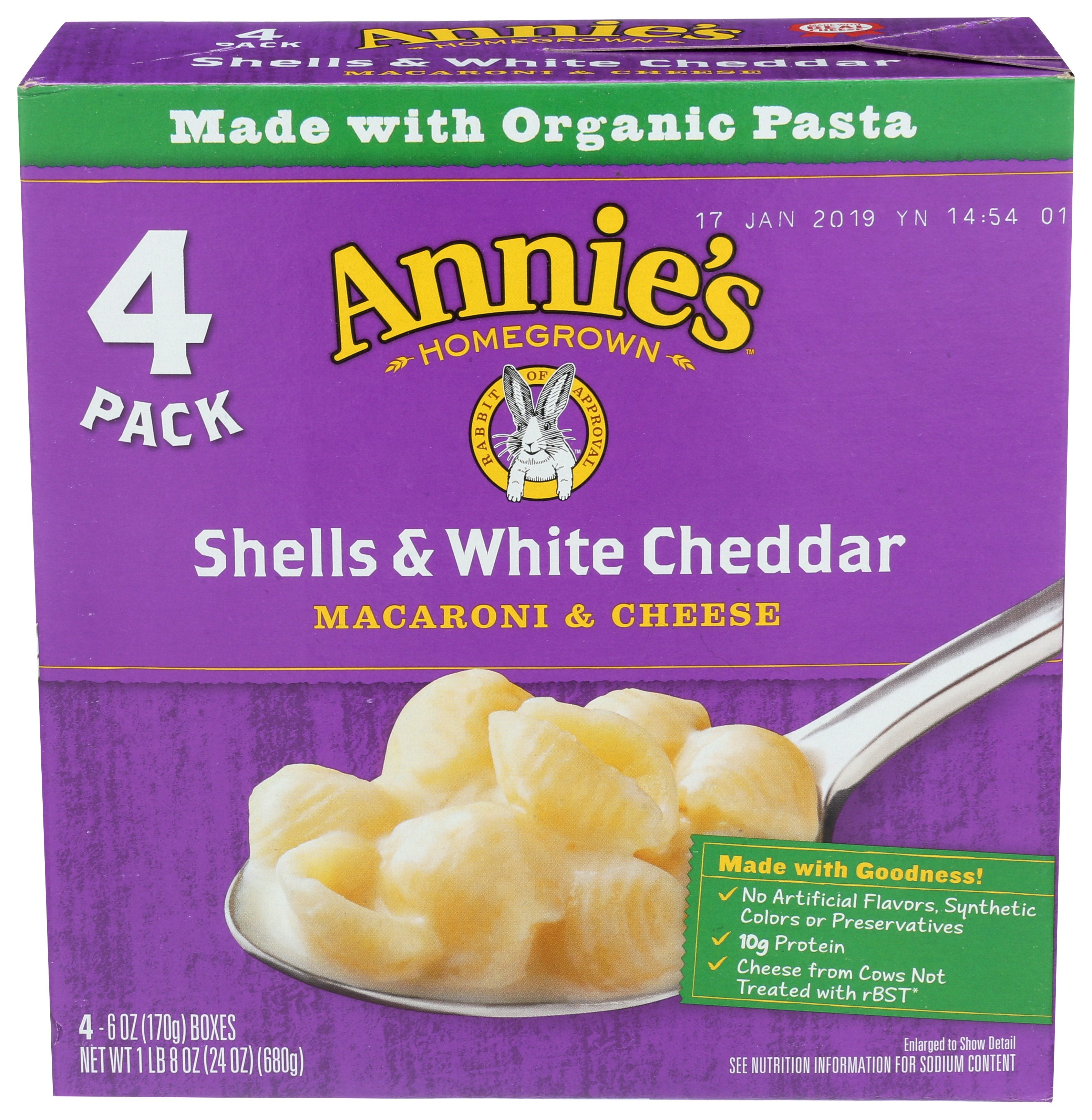 ANNIES HOMEGROWN MAC CHEESE SHLLS WHT CHDR - Case of 4