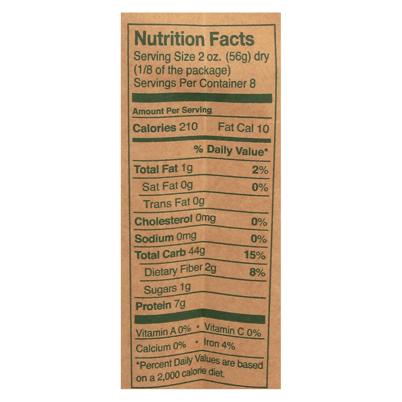 Montebello Organic Pasta - Spaghetti - Case of 12 - 1 lb.