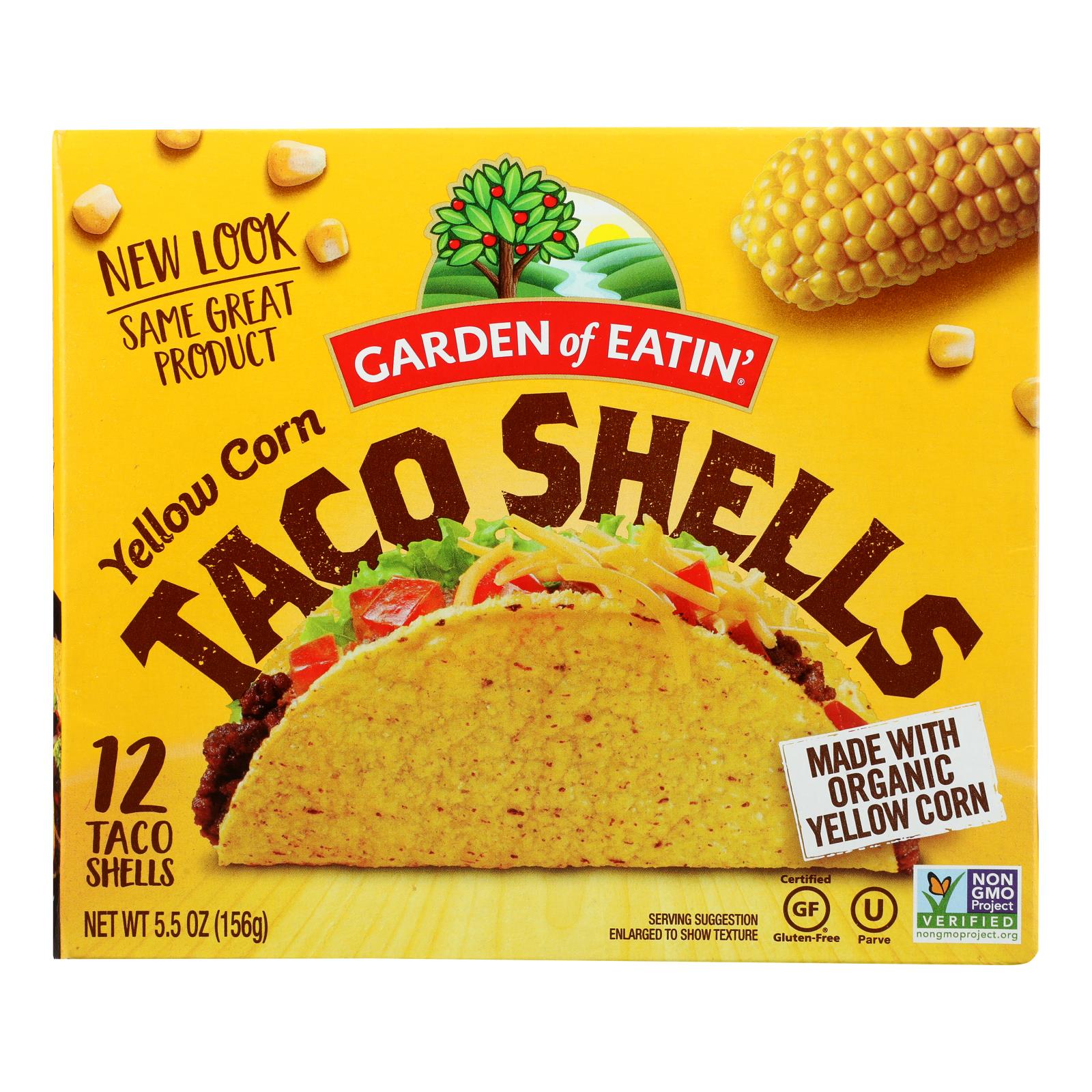 Garden Of Eatin' Yellow Corn Taco Shells - Taco Shells - Case Of 12 - 5.5 Oz.