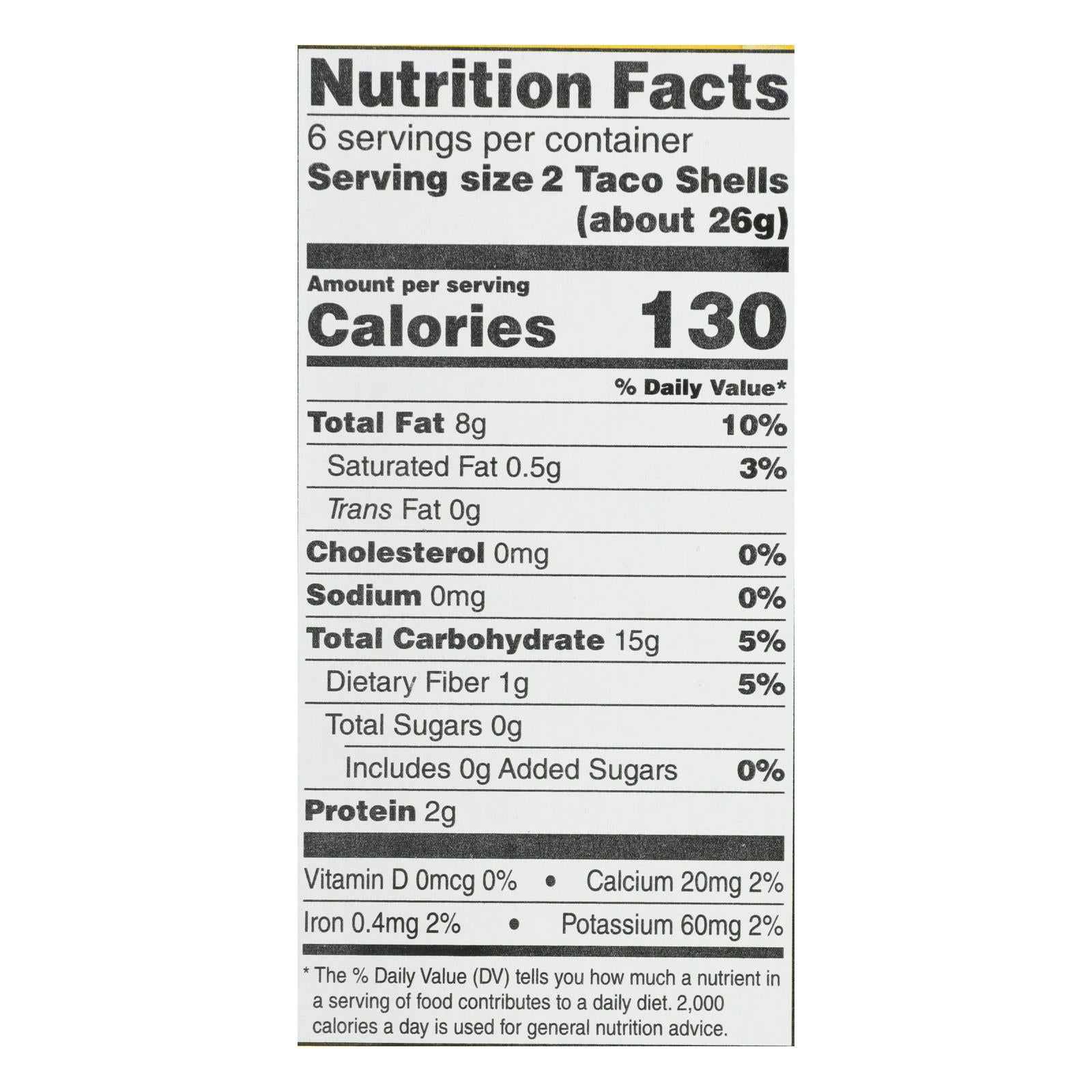 Garden Of Eatin' Yellow Corn Taco Shells - Taco Shells - Case Of 12 - 5.5 Oz.