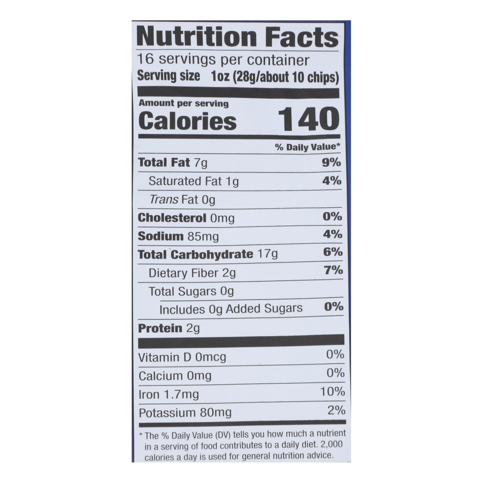 Garden Of Eatin' Blue Corn Tortilla Chips - Blue Corn - Case Of 12 - 16 Oz.