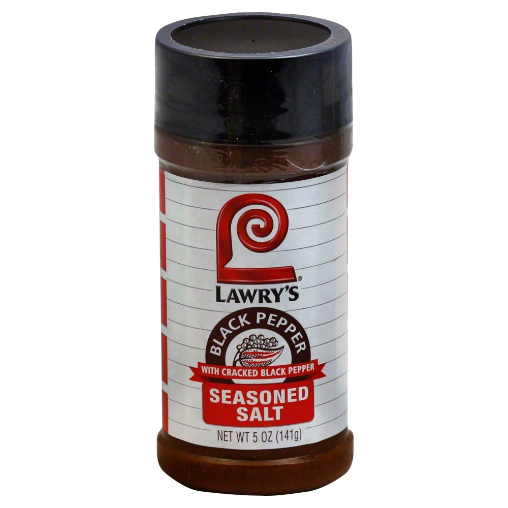 Lawrys Seasoned Salt Black Pepper - Pack of 12 - 5 oz