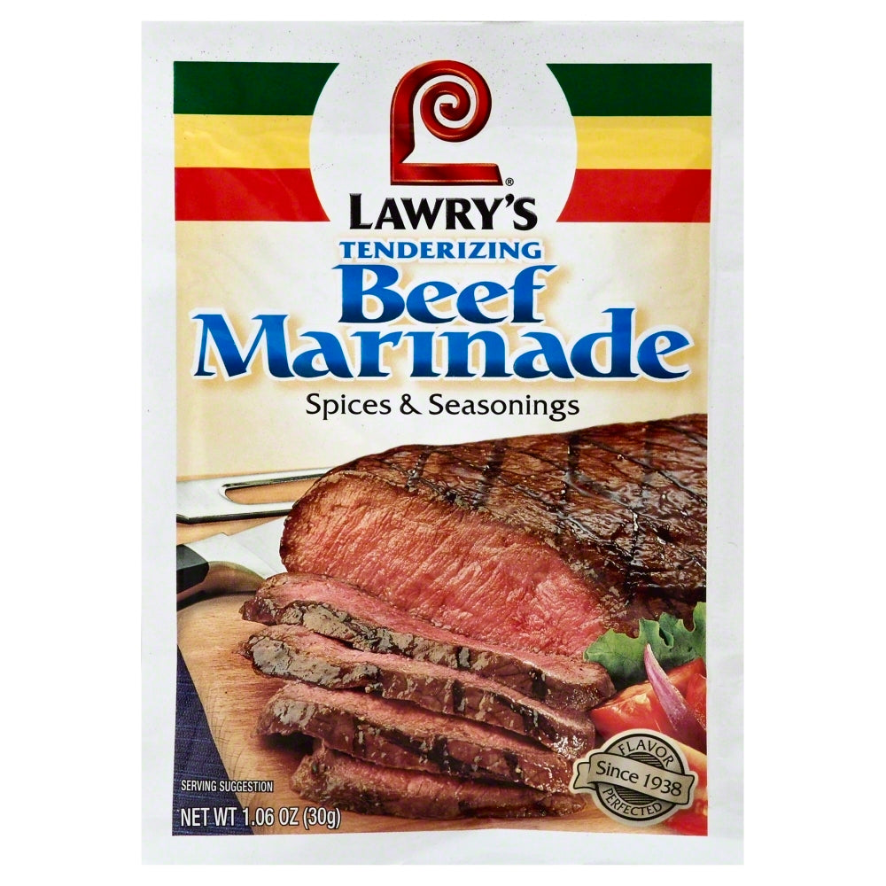 Lawry's Spices & Seasonings Beef Marinade - Case of 12 - 1.06 OZ