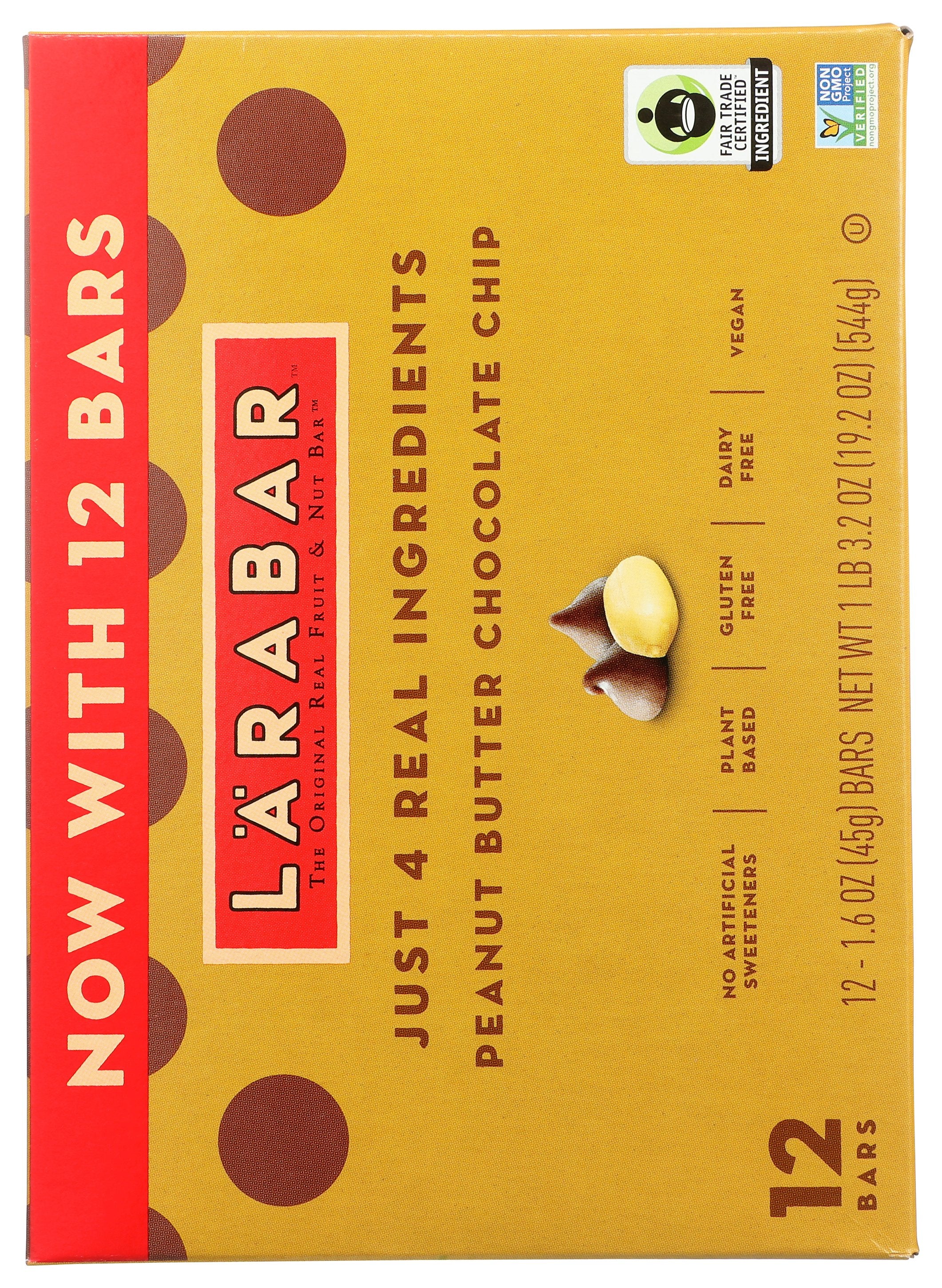 LARABAR BARS PNT BTR CHC CHP 12PK - Case of 6