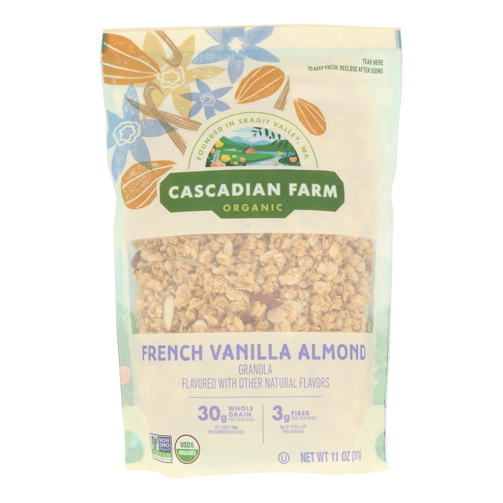 Cascadian Farm - Granola Organic French Vanilla - Case of 4-11 Ounces