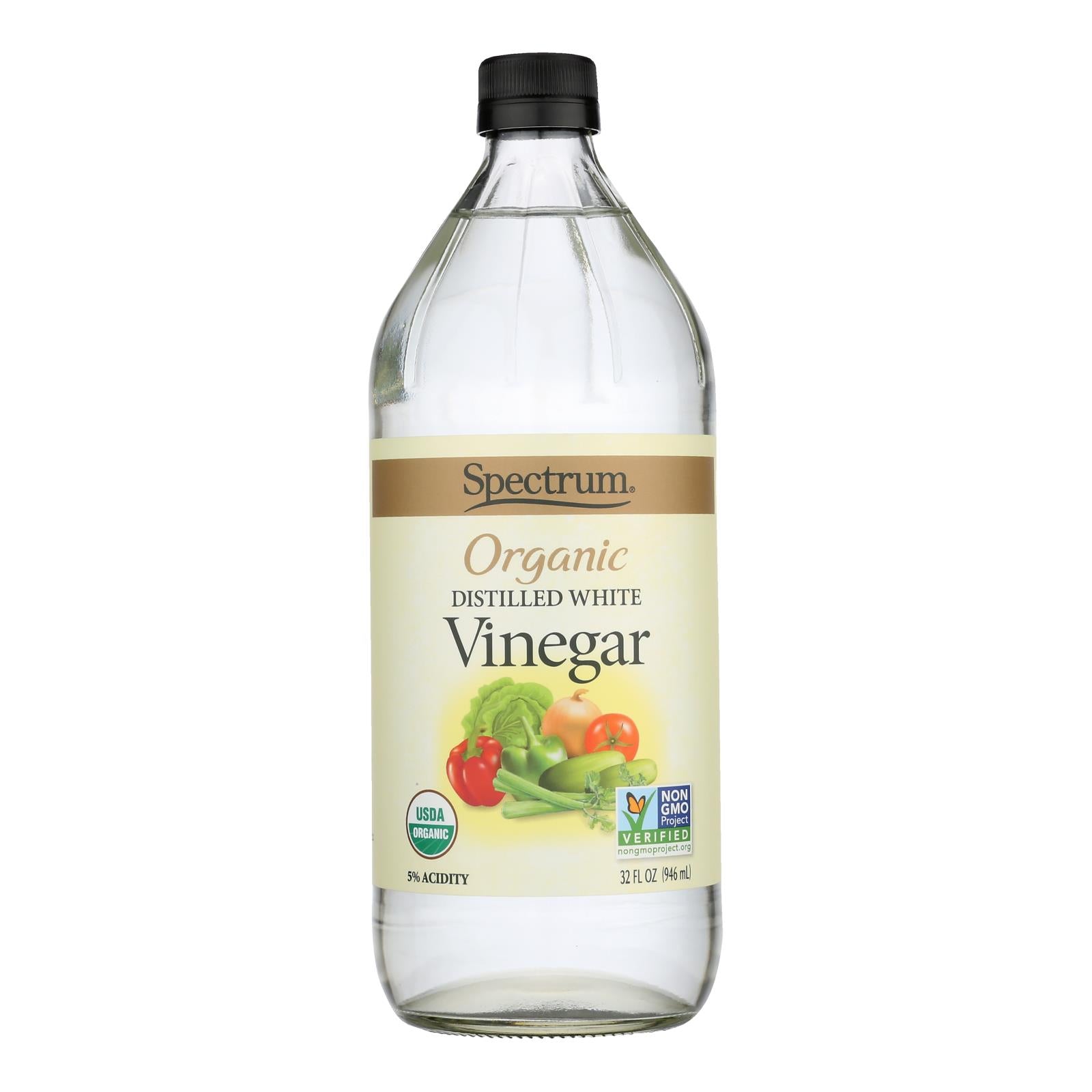 Spectrum Naturals Organic Distilled White Vinegar - Case Of 12 - 32 Fl Oz.