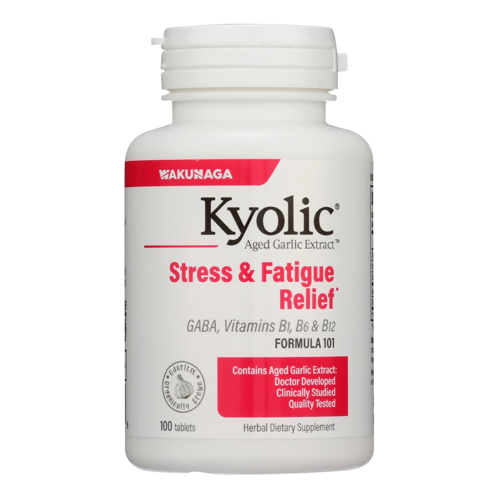 Kyolic - Aged Garlic Extract Stress And Fatigue Relief Formula 101 - 100 Tablets