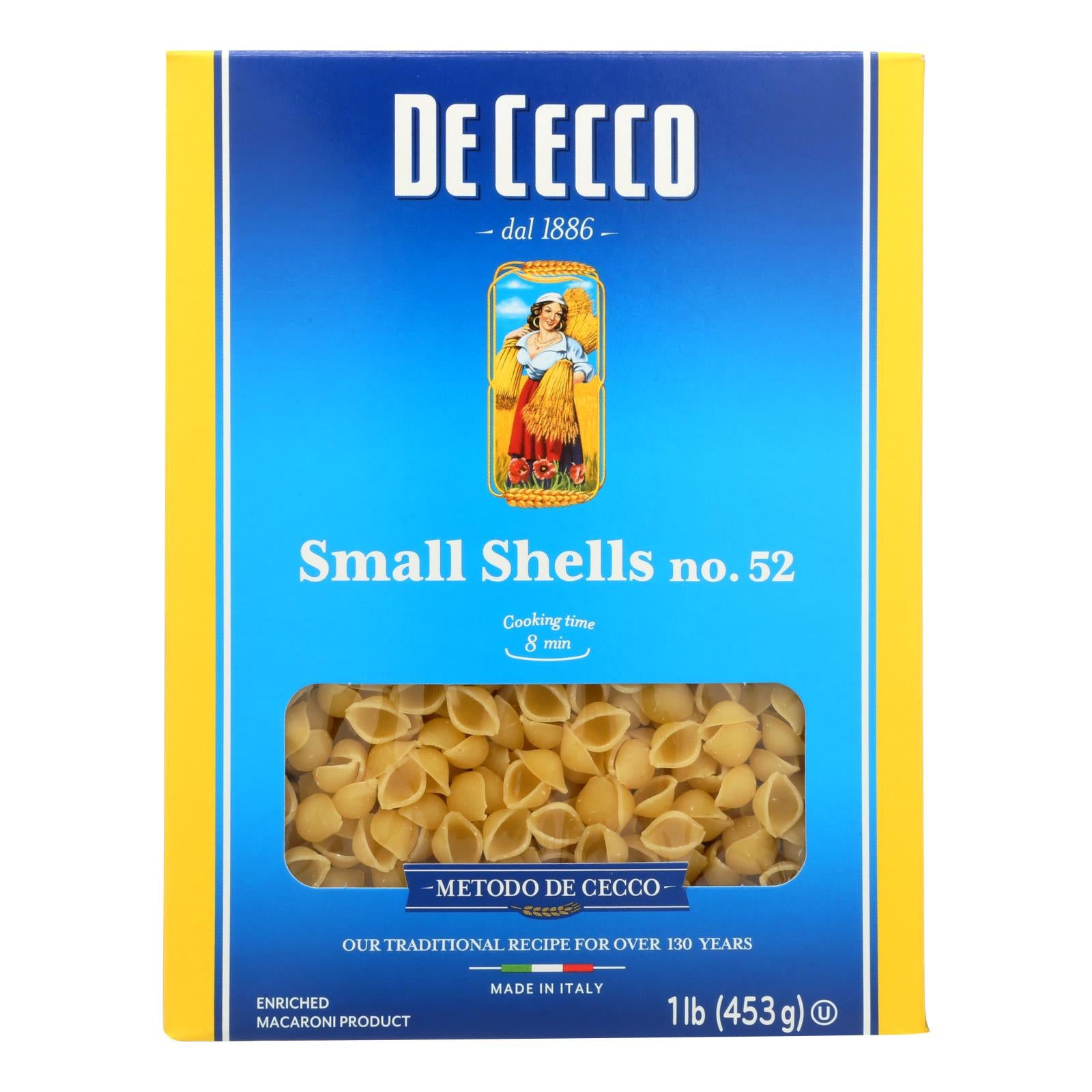 De Cecco Pasta - Pasta - Conchiglie - Case Of 20 - 16 Oz
