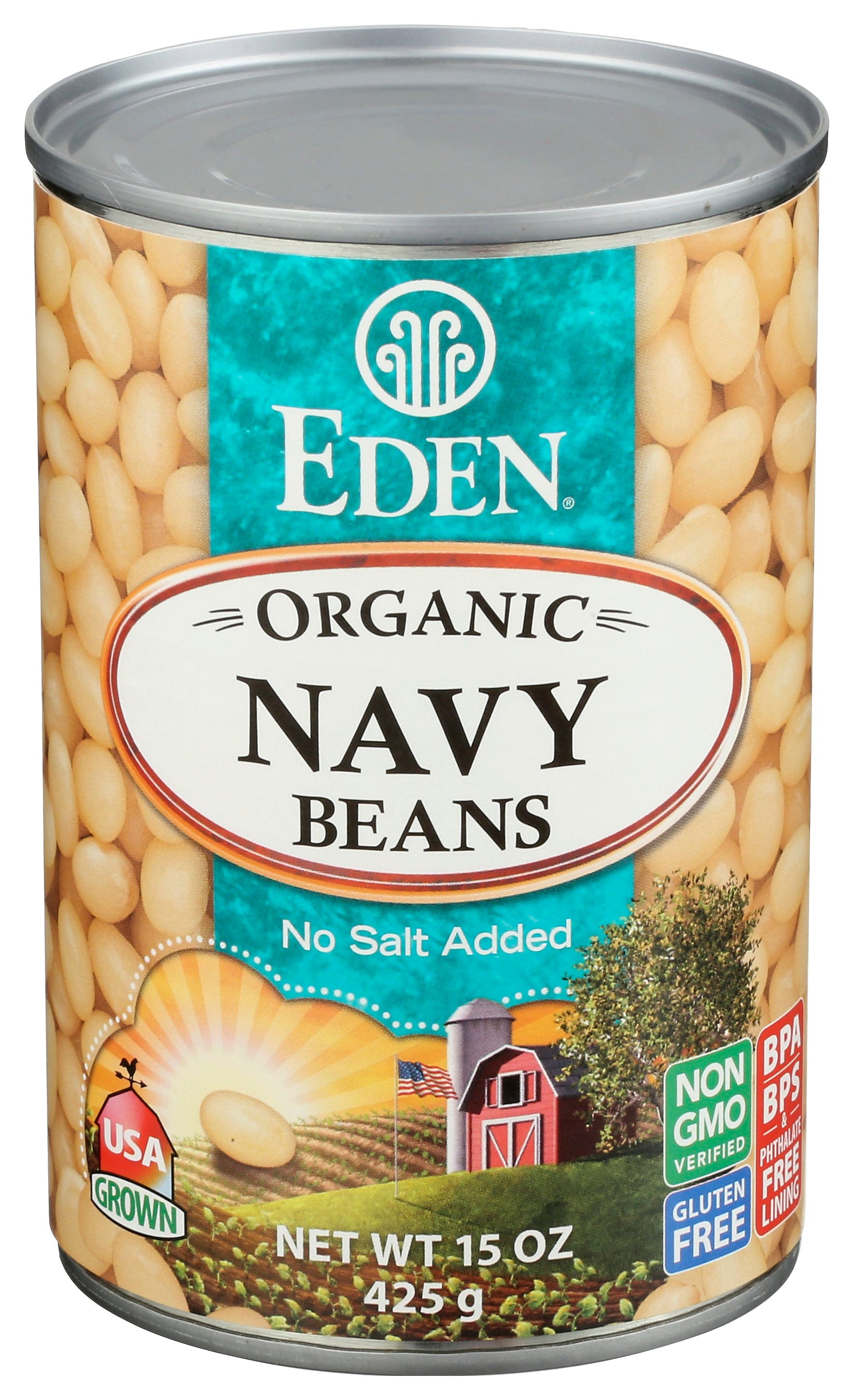 EDEN FOODS BEAN CAN NAVY NS ORG