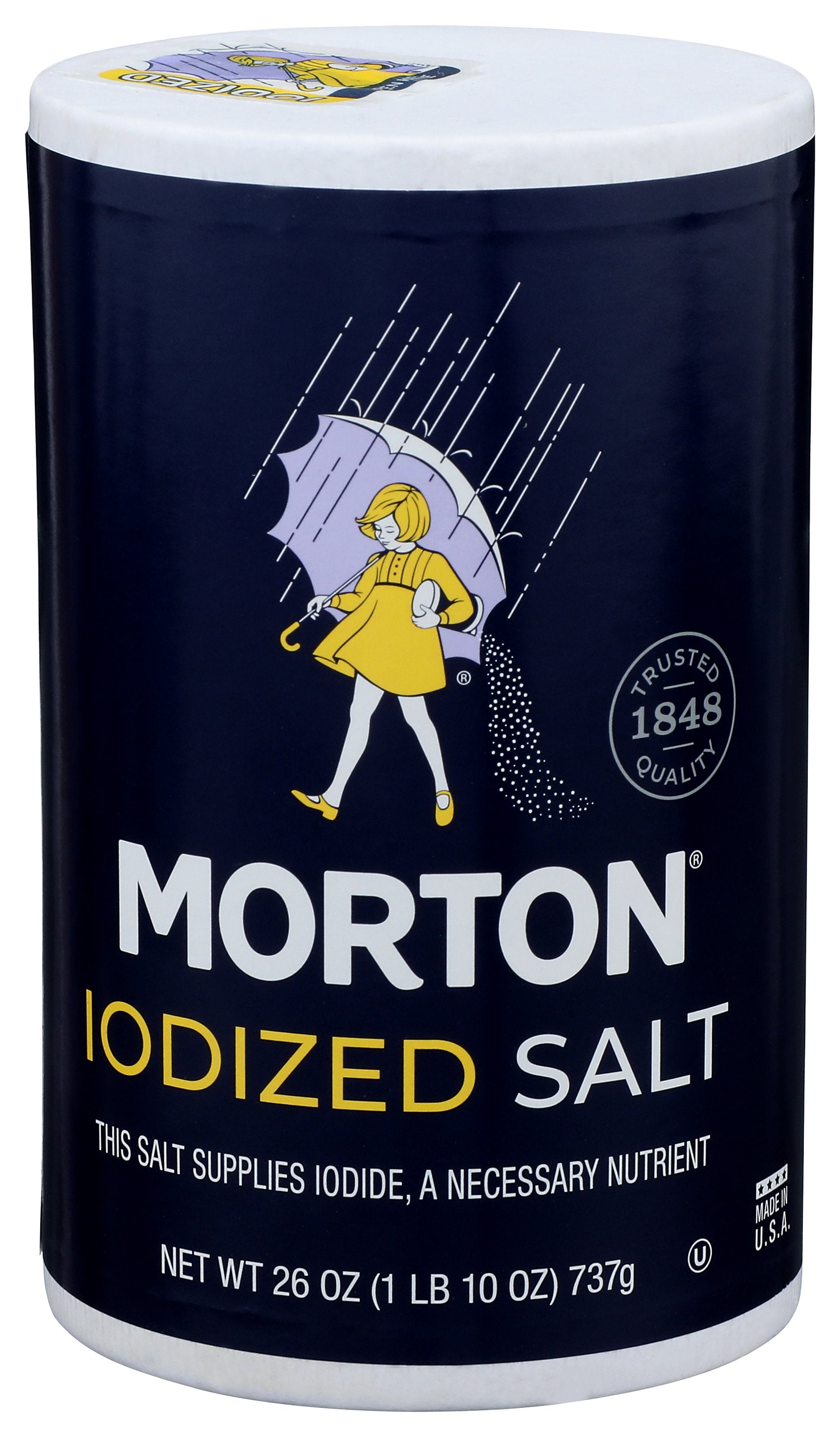MORTONS SALT IODIZED - Case of 24
