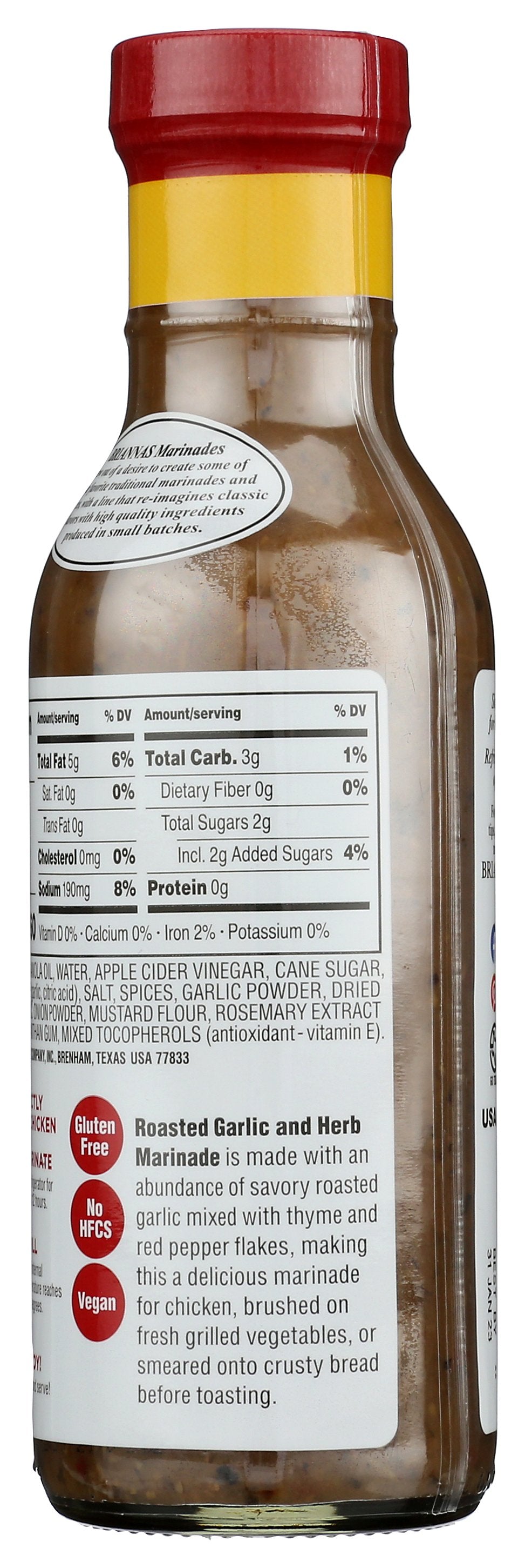 BRIANNAS MARINADE RSTED GRLIC HRB - Case of 6