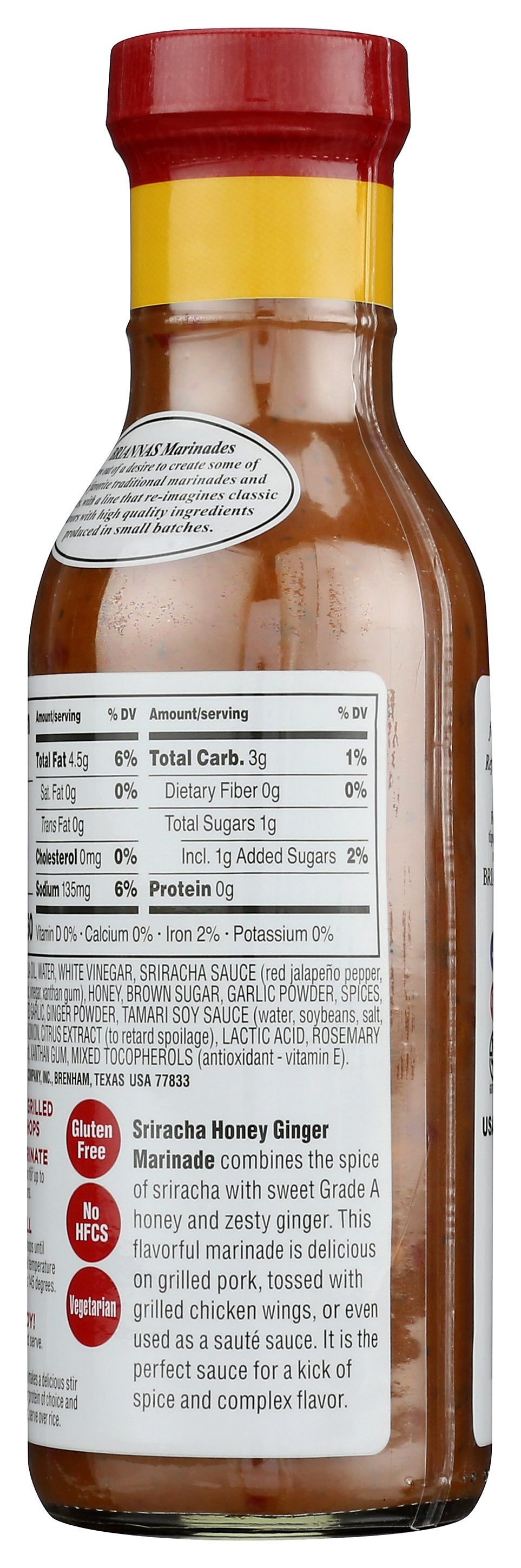 BRIANNAS MARINADE SRACHA HNY GNGR - Case of 6