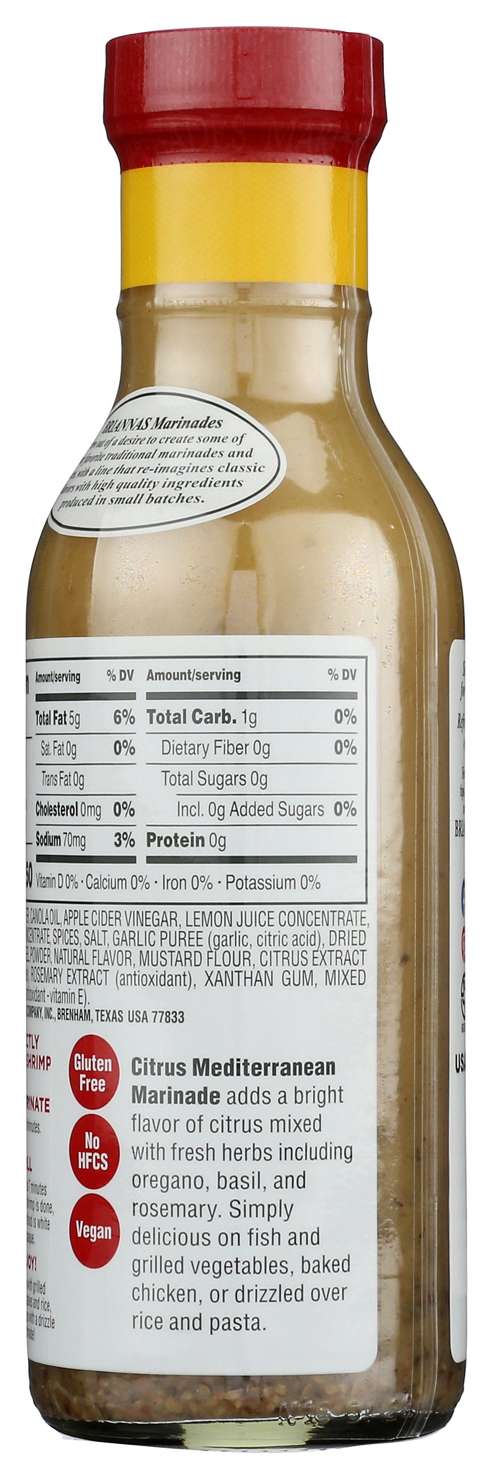 BRIANNAS MARINADE CTRUS MDTRRNEAN - Case of 6