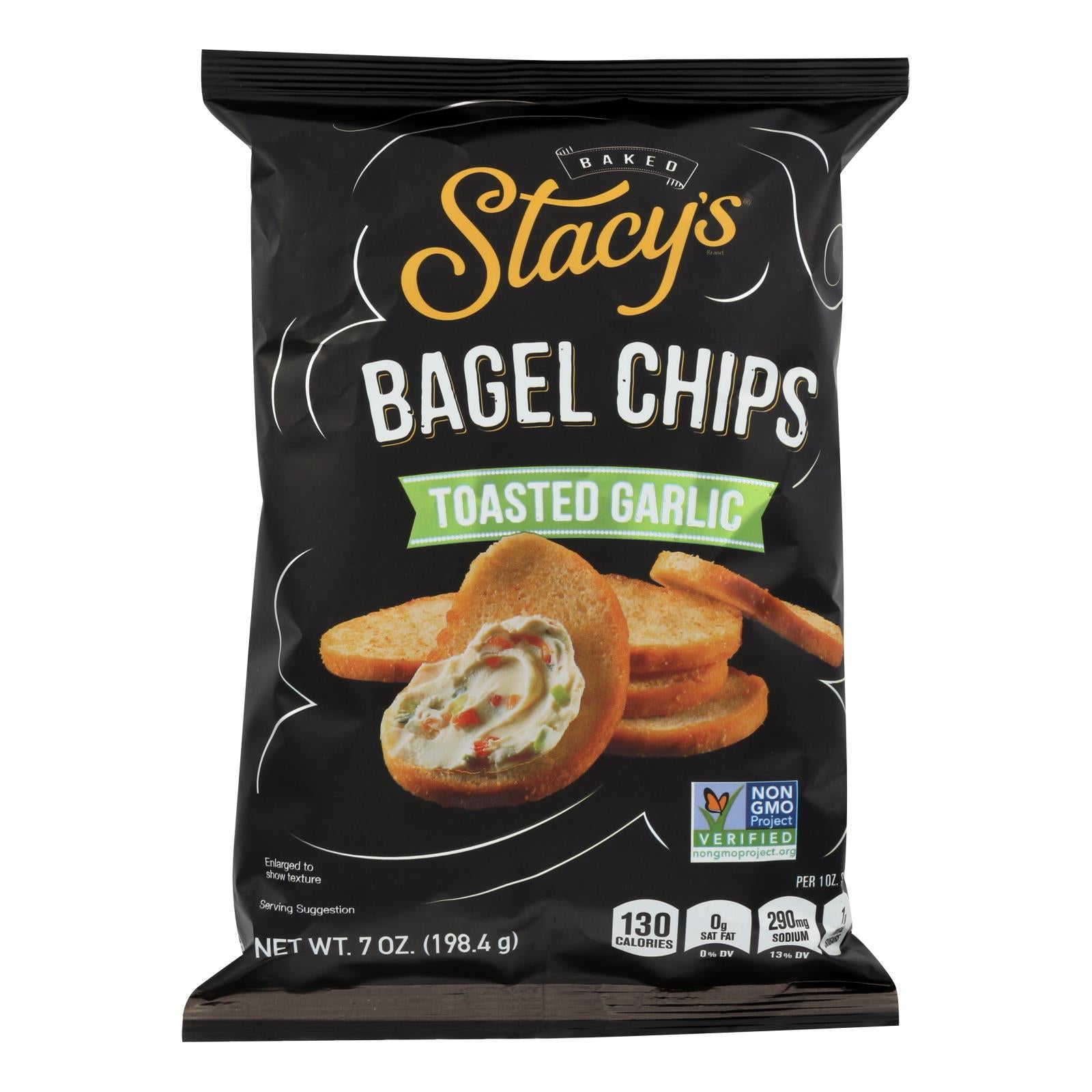 Stacy's Toasted Garlic Bagel Chips - 12 Pack, 7 Oz Each