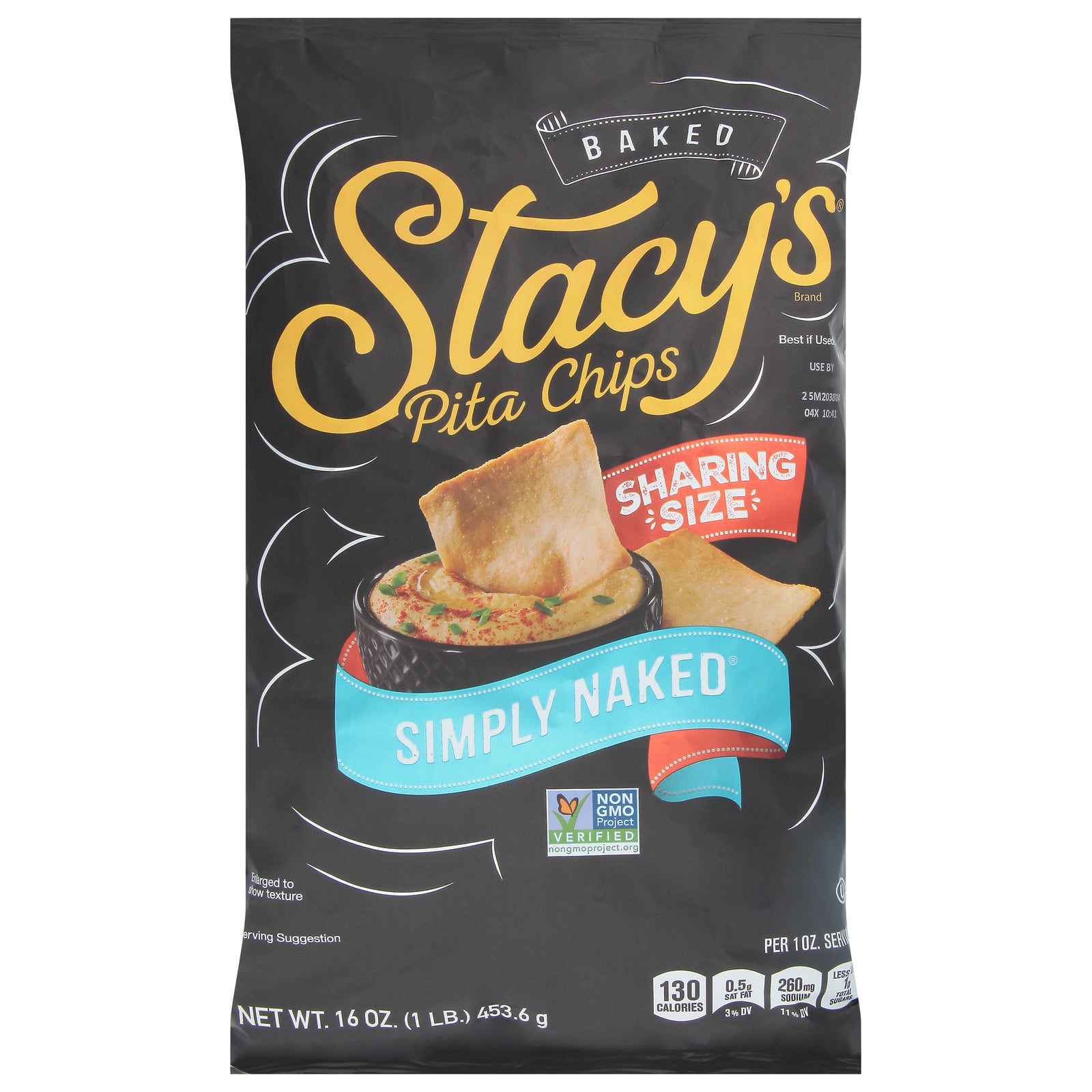 Stacy's Simply Naked Pita Chips, 6-Pack (16oz each)