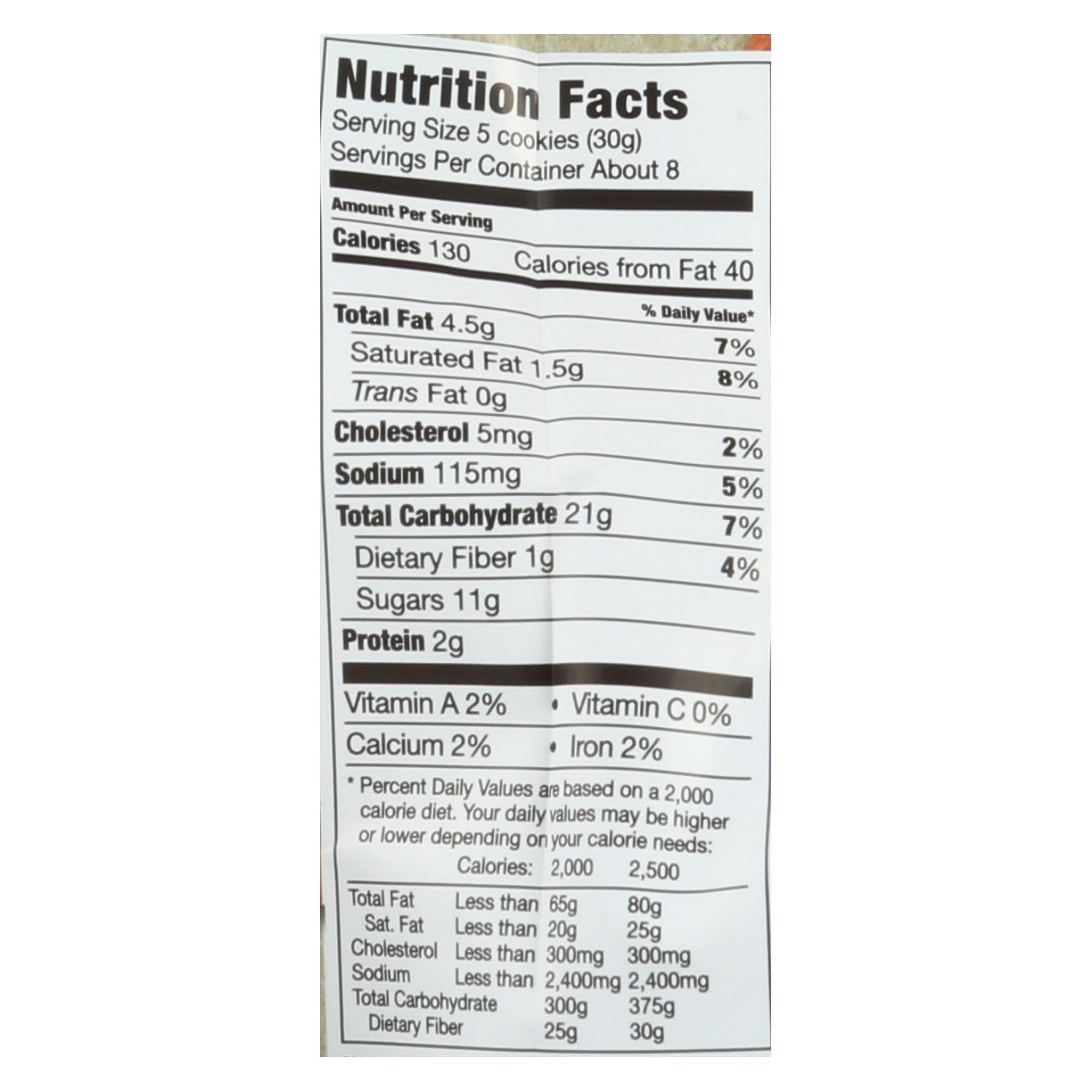 Mi-del's Gluten-free Chocolate Chip Crunchy Cookies - Case Of 8 - 8 Oz