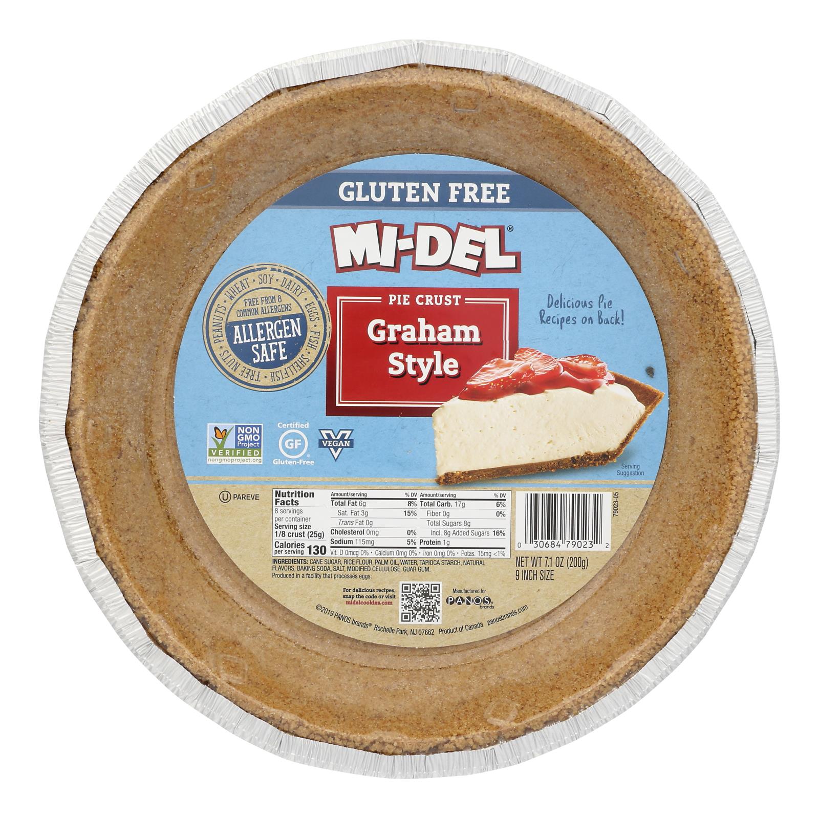 Midel Gluten Free Graham Style Pie Crust - Case Of 12 - 7.1 Oz.