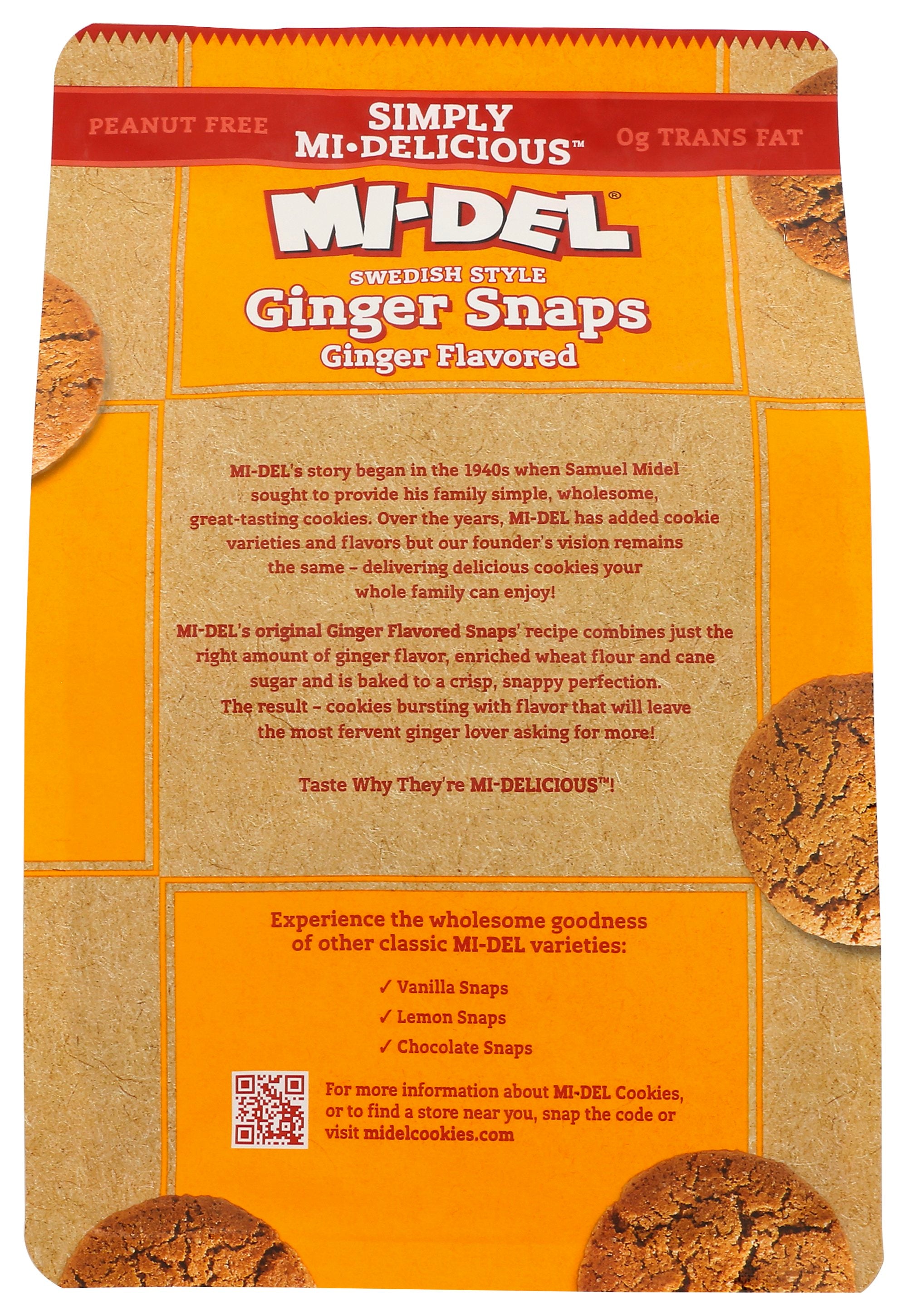 MIDEL COOKIE GINGER SNAP FLVRD - Case of 8