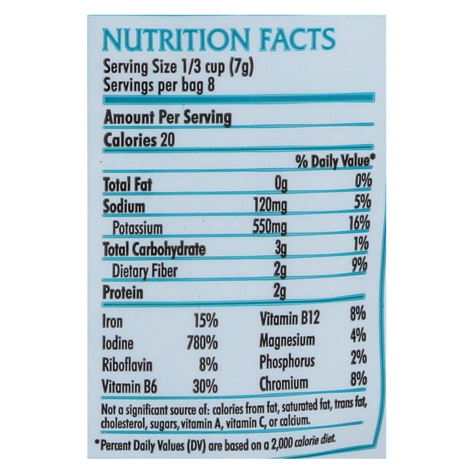 Maine Coast Organic Sea Vegetables - Dulse - Whole Leaf - 2 oz