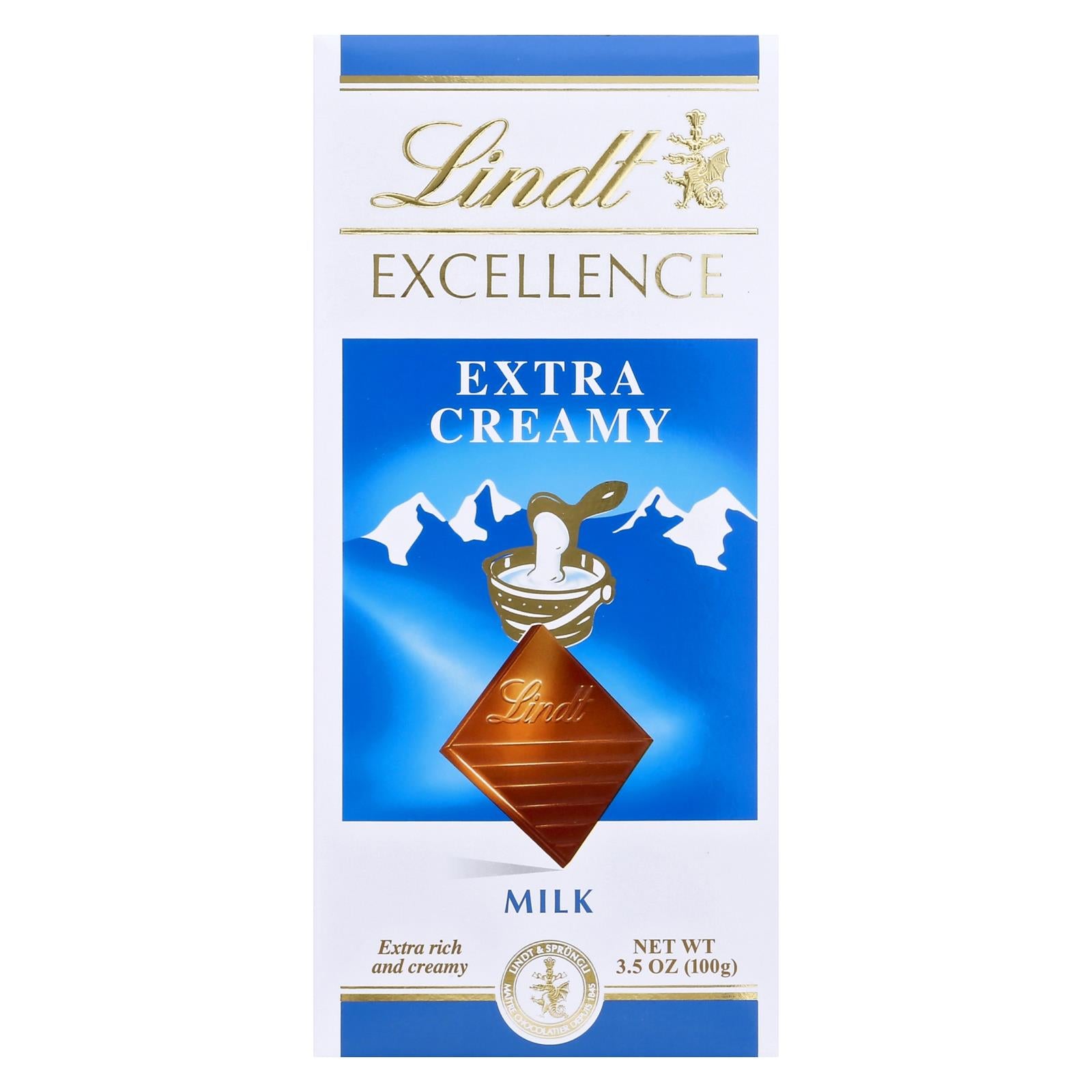 Lindt - Bar Mlk Choc Excel X-crmy - CS of 12-3.5 OZ