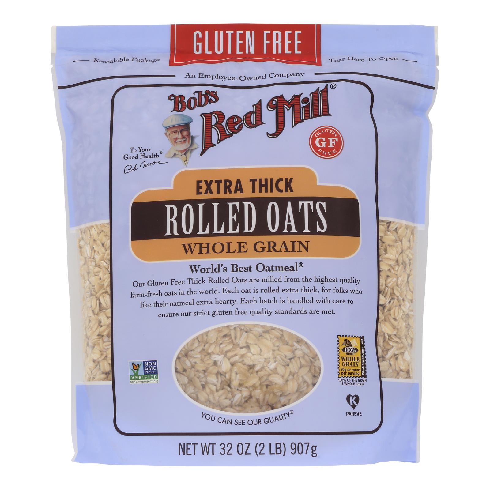 Bob's Red Mill Gluten Free Thick Rolled Oats, 4-Pack