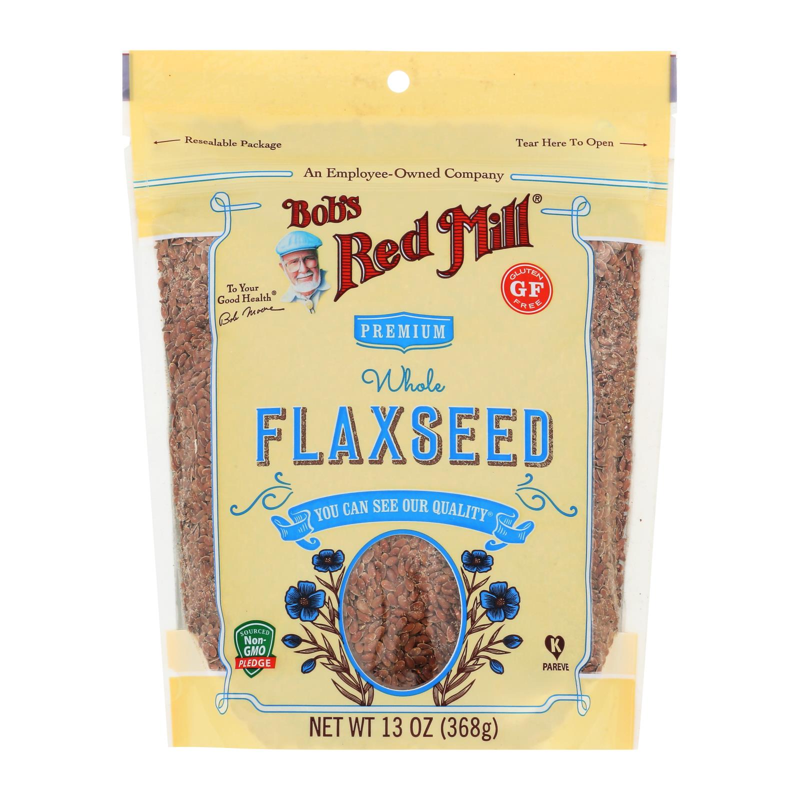 Bob's Red Mill Brown Flaxseeds, Gluten-Free, 4-Pack, 13oz