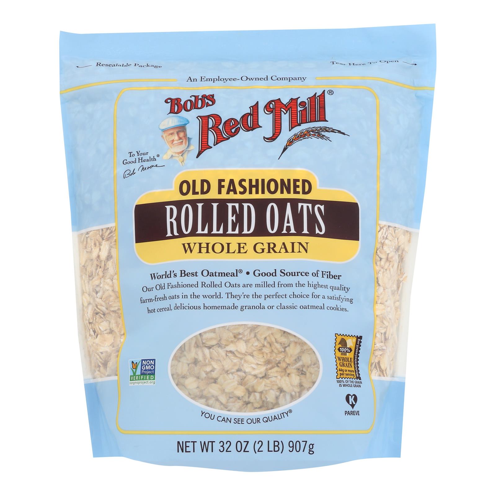 Bob's Red Mill Old Fashioned Rolled Oats, 4 Pack, 32 oz Each