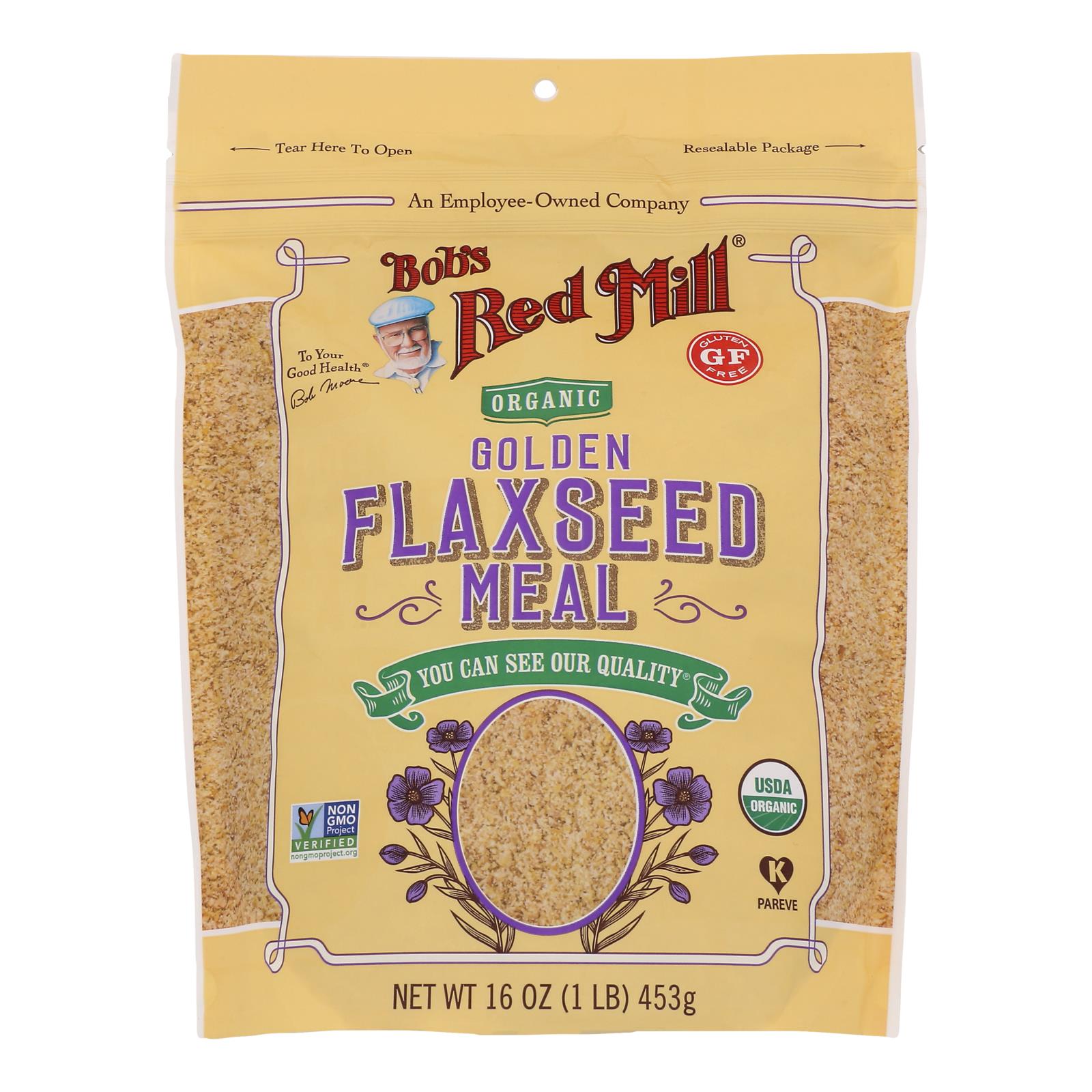 Bob's Red Mill Organic Golden Flaxseed Meal, 4 Pack
