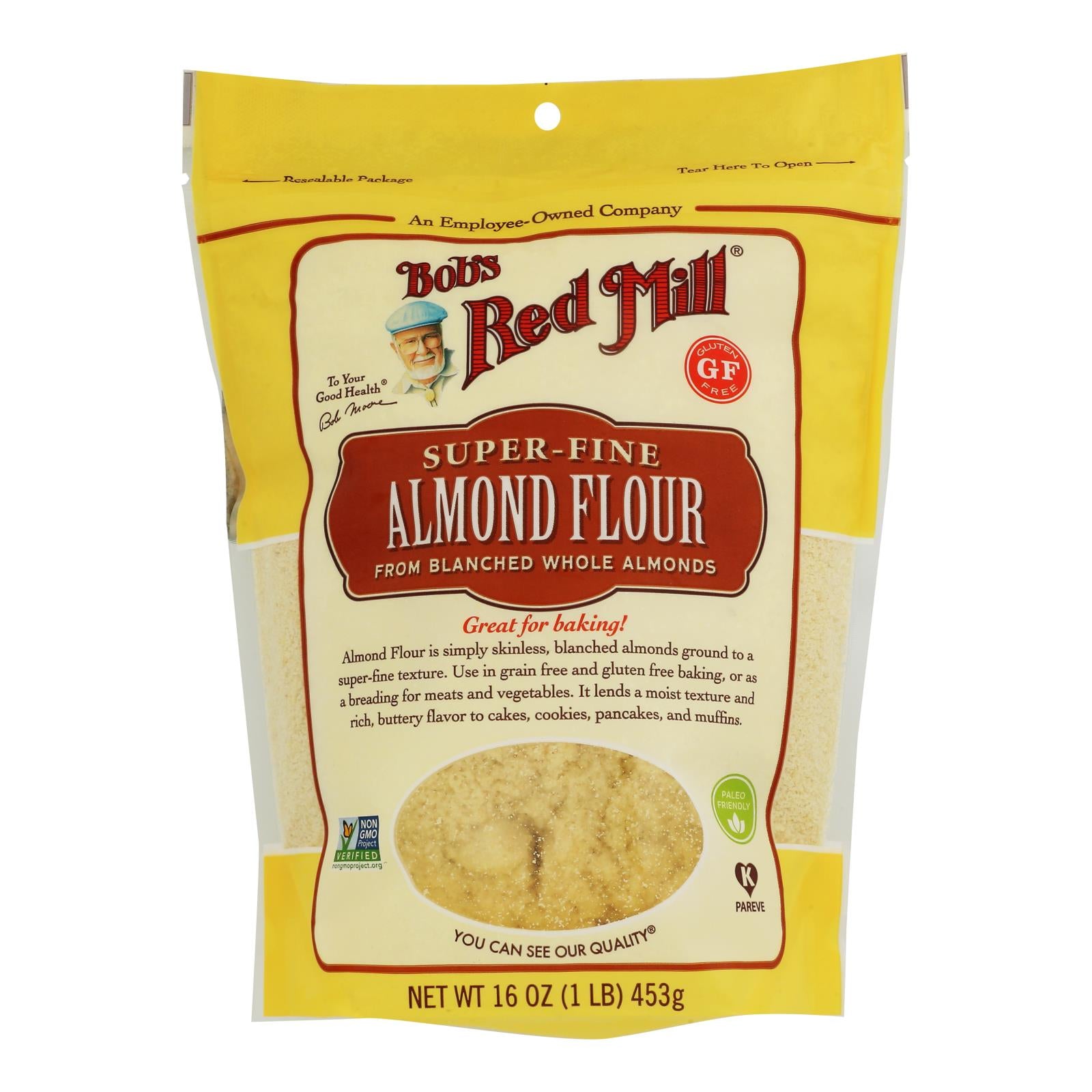 Bob's Red Mill Blanched Almond Flour, 16oz, Case of 4