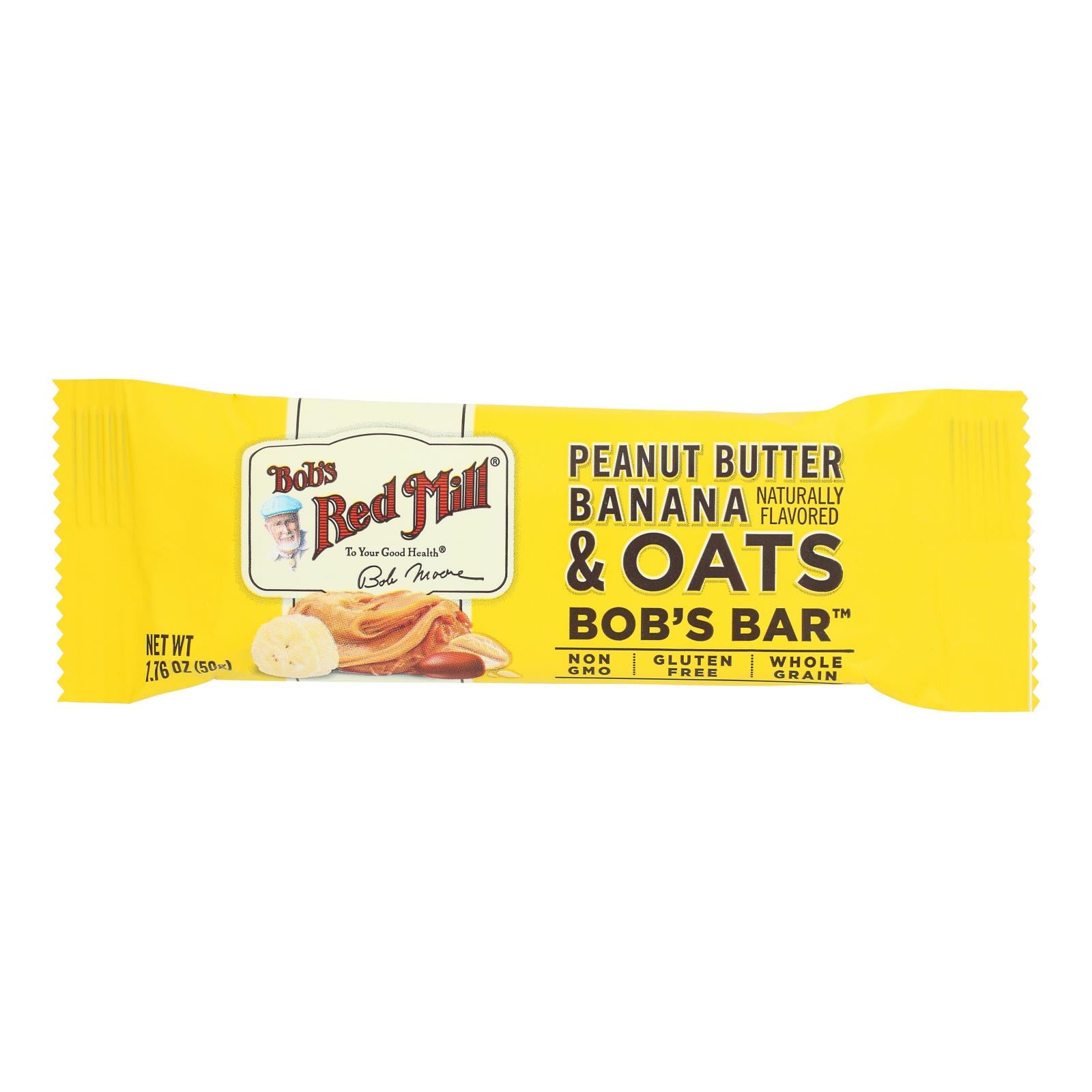 Bob's Red Mill - Bar Pnutbt Bnana Ots - Case Of 12 - 1.76 Oz