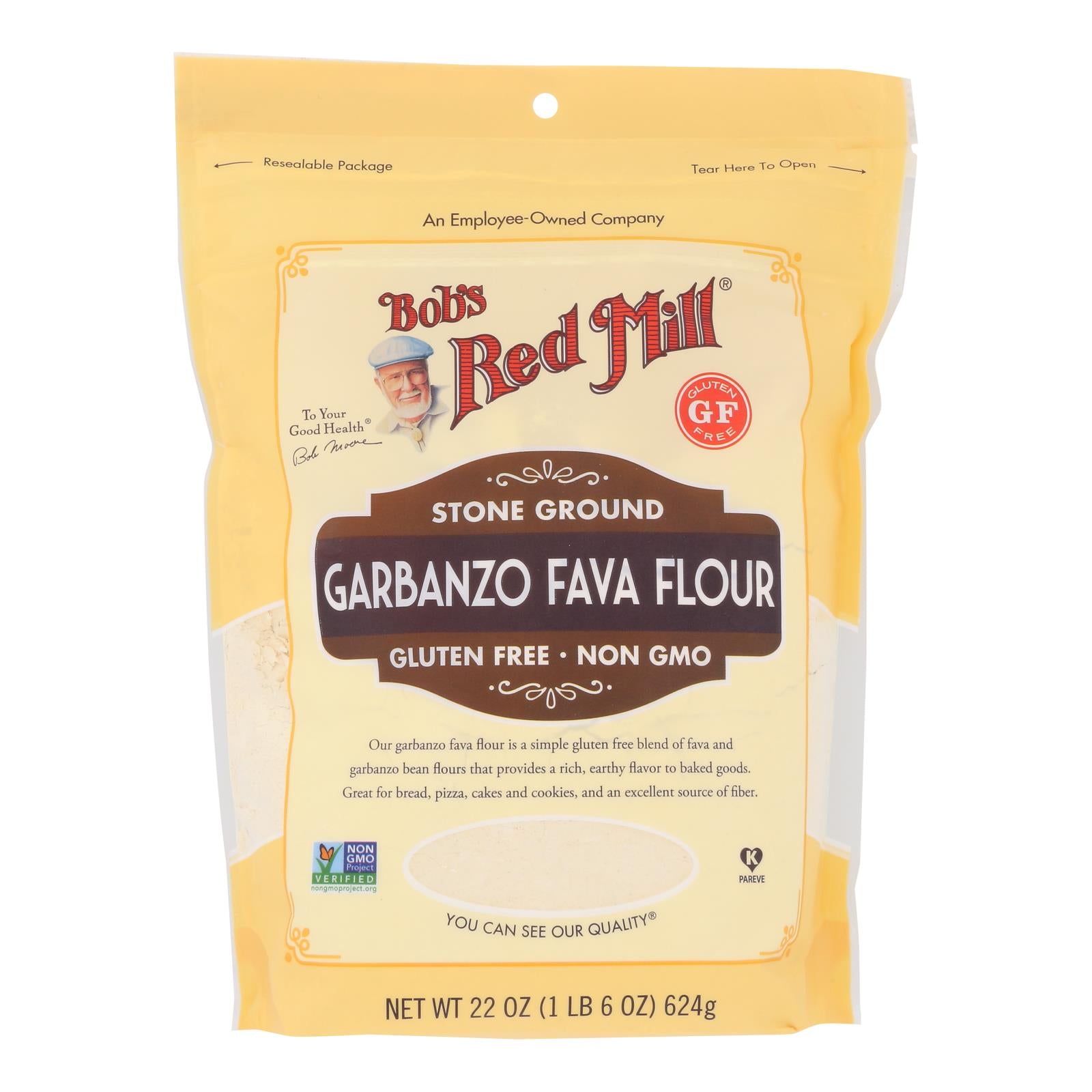 Bob's Red Mill Gluten-Free Garbanzo/Fava Flour, 4-Pack