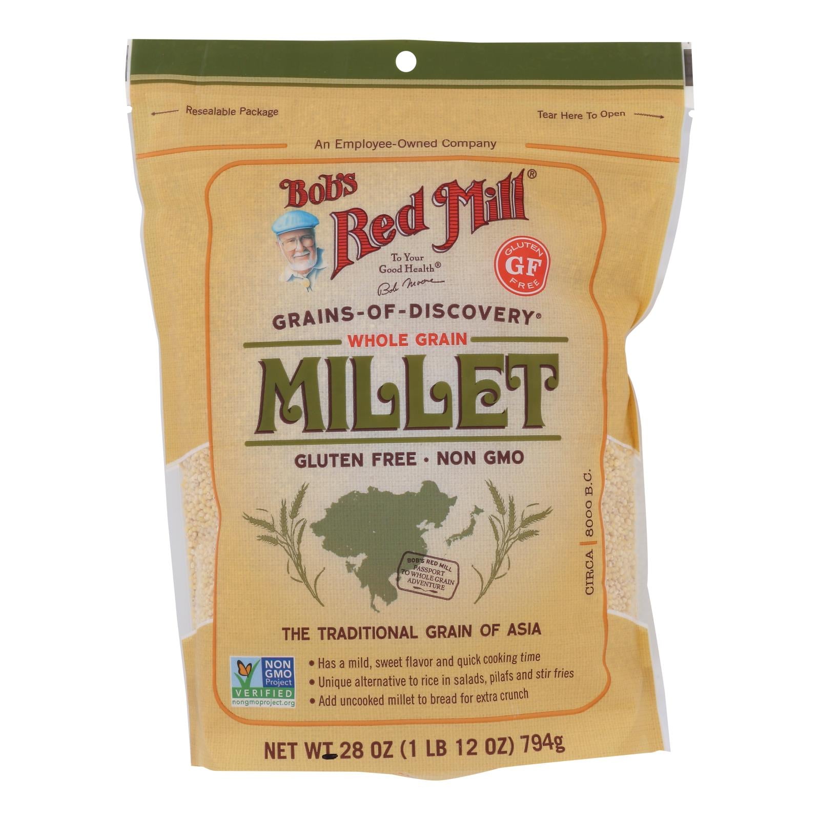 Bob's Red Mill Gluten-Free Whole Grain Millet, 4-Pack