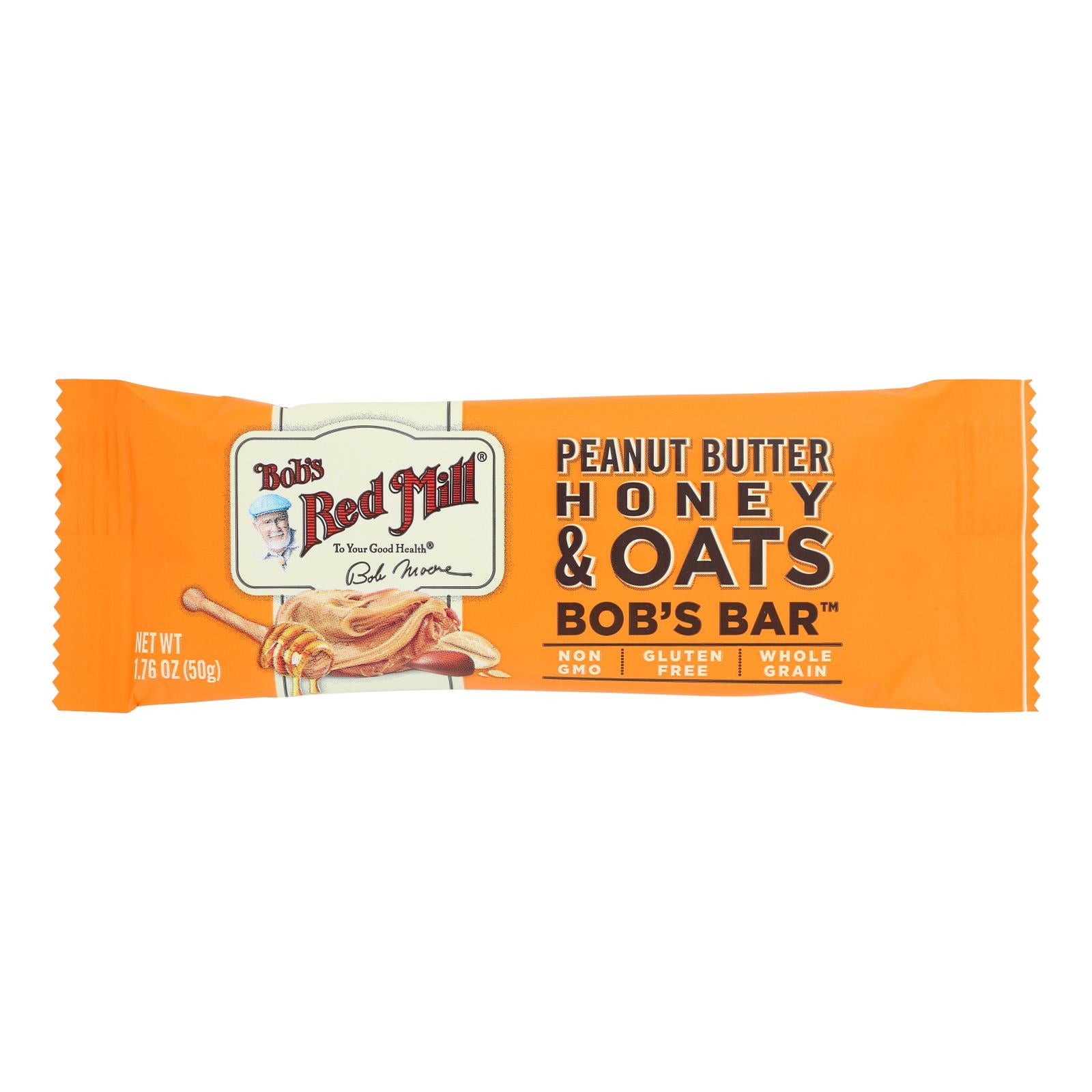 Bob's Red Mill Peanut Butter Honey Oat Bars, 12-Pack