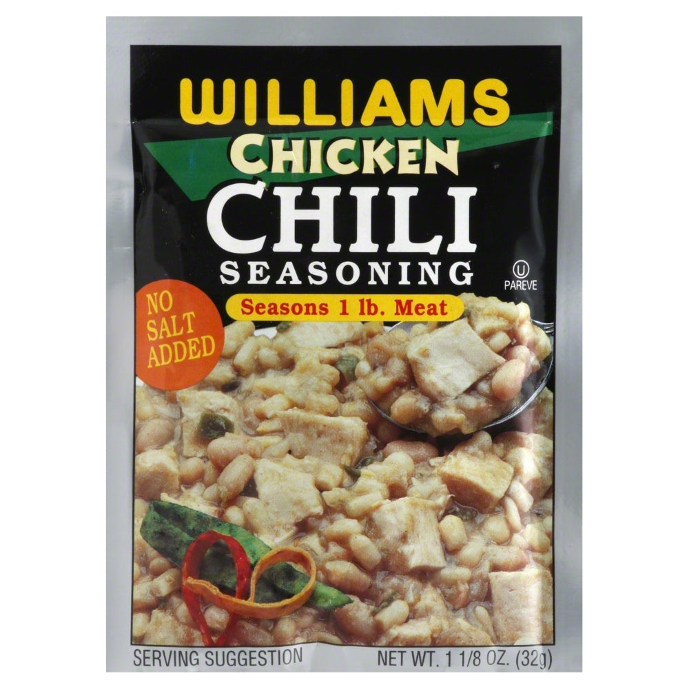 Williams Seasoning Chicken Chili - Case of 24 - 1.125oz