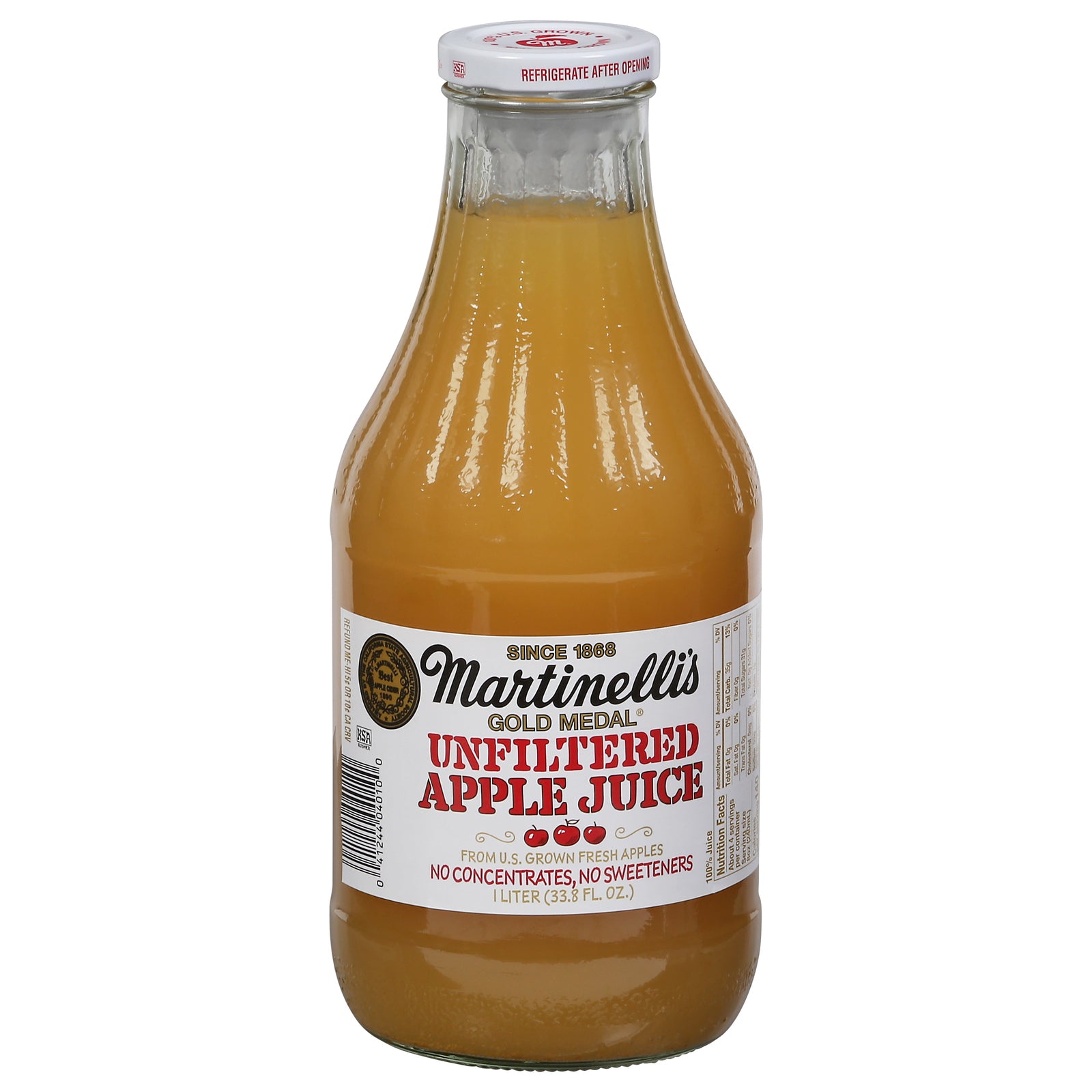 Martinelli's - Juice Apple Unfiltered - CS of 6-33.8 FZ