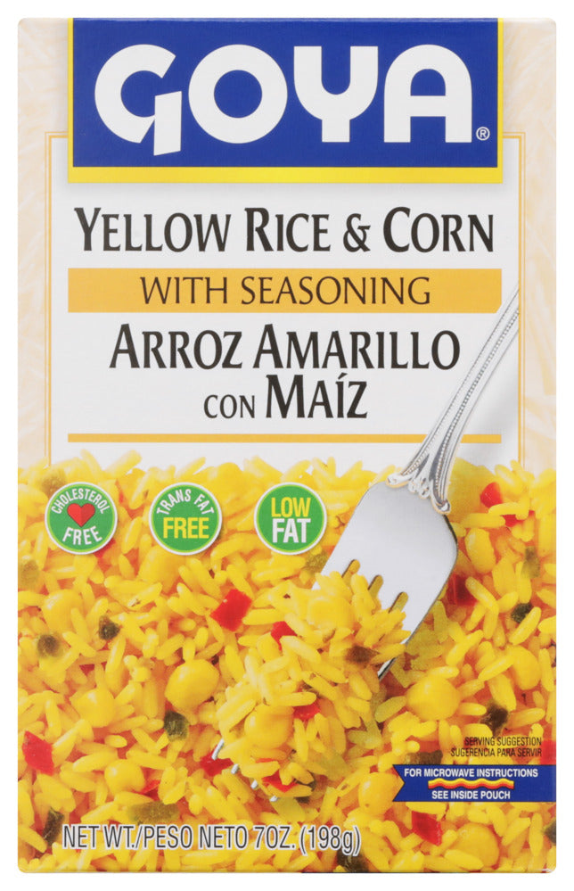 Goya Yellow Rice and Corn - Case of 12 - 7 oz